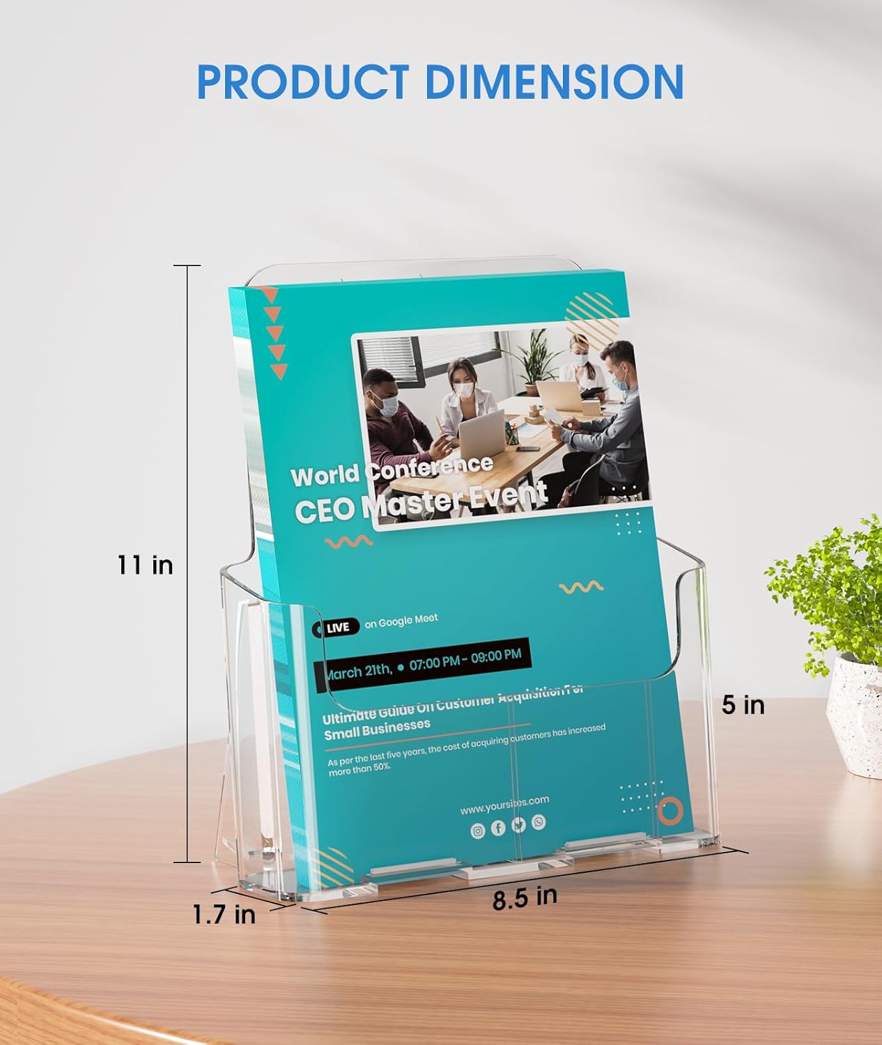 Acrylic Brochure Holder 6