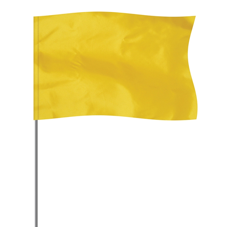 Yellow 5" x 8" Marker Flag on a 36" Wire 2