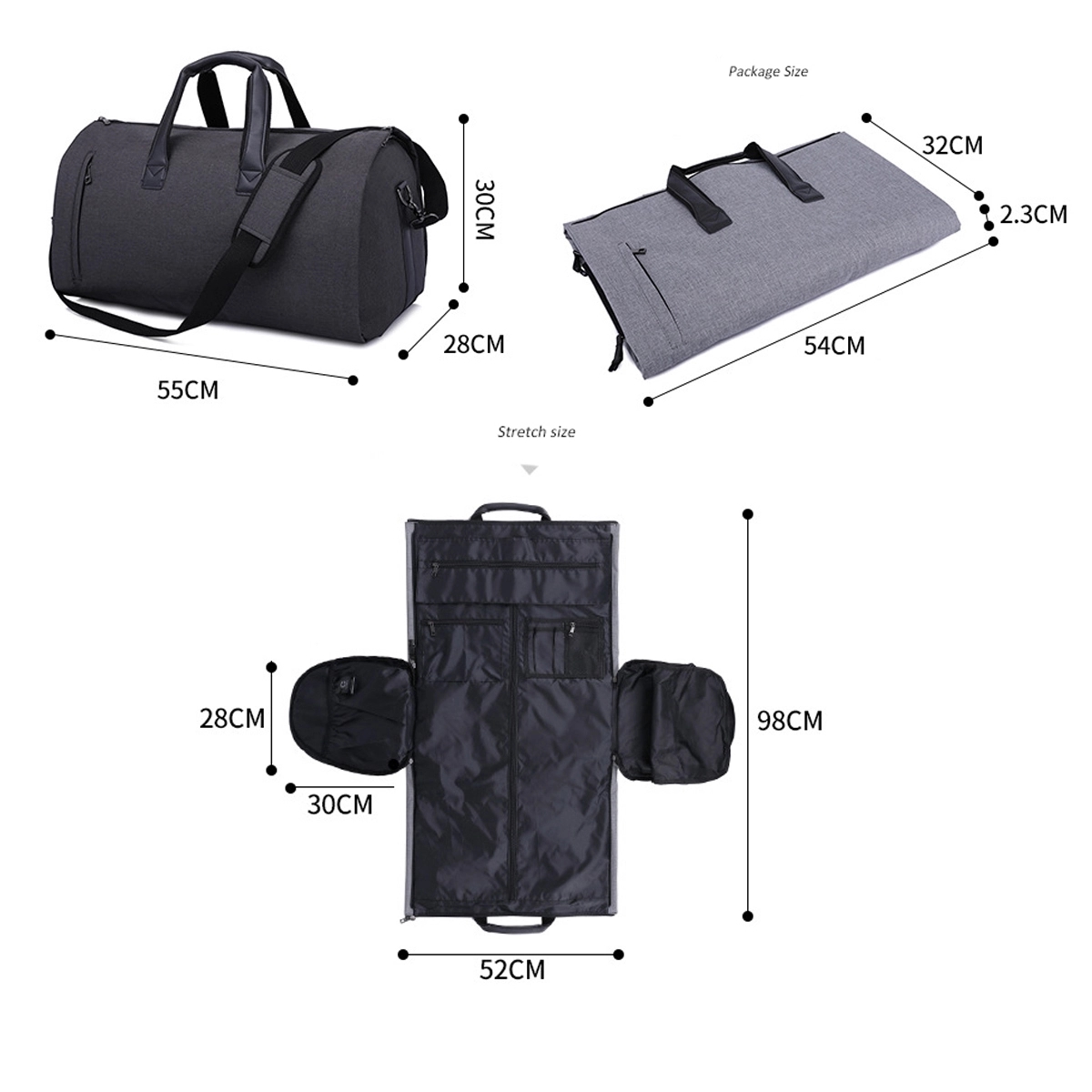 Convertible Garment Duffel Bag 5