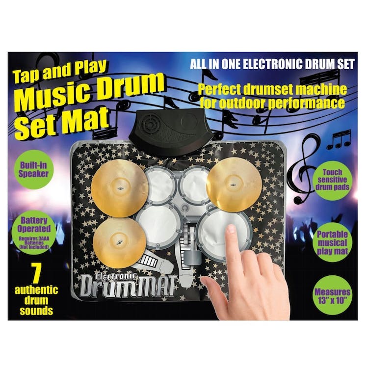 Tap & Play Music Drum Set Mats - Battery Operated 2