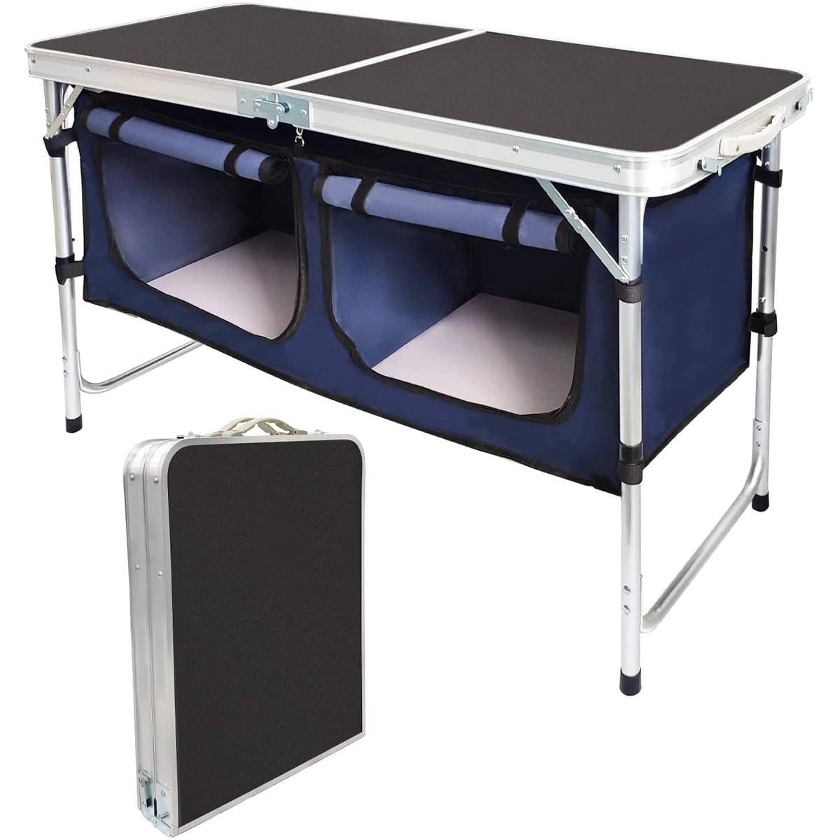 Camping Table with Adjustable Legs for Beach 4