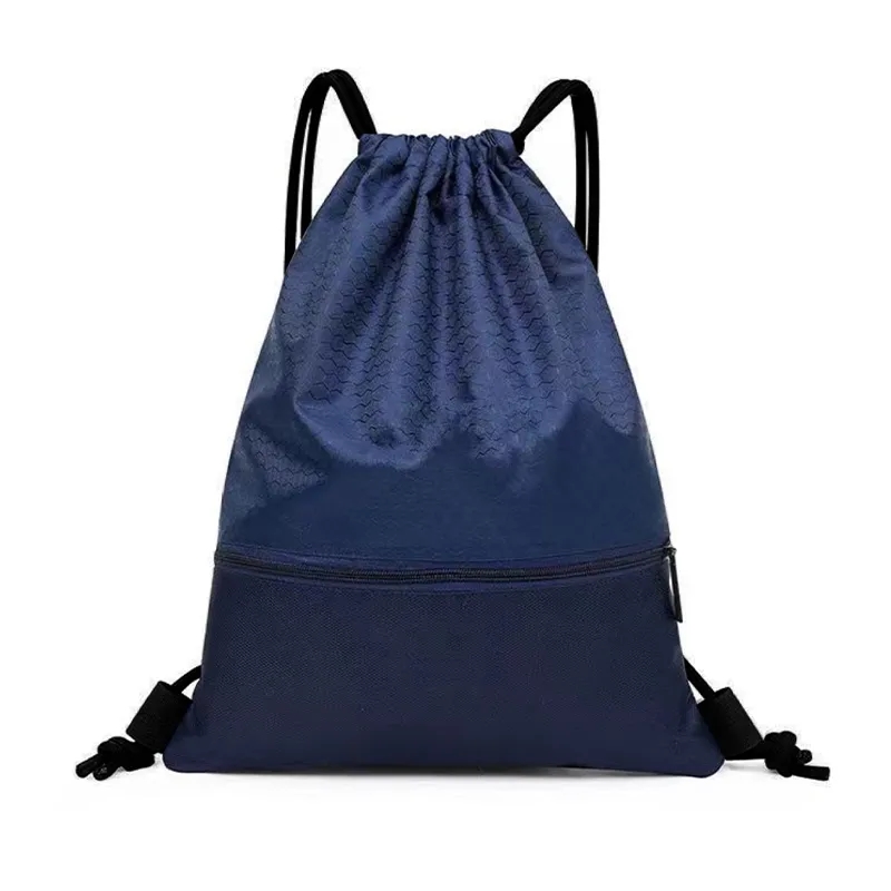 Drawstring Backpack With Zip Pocket 8