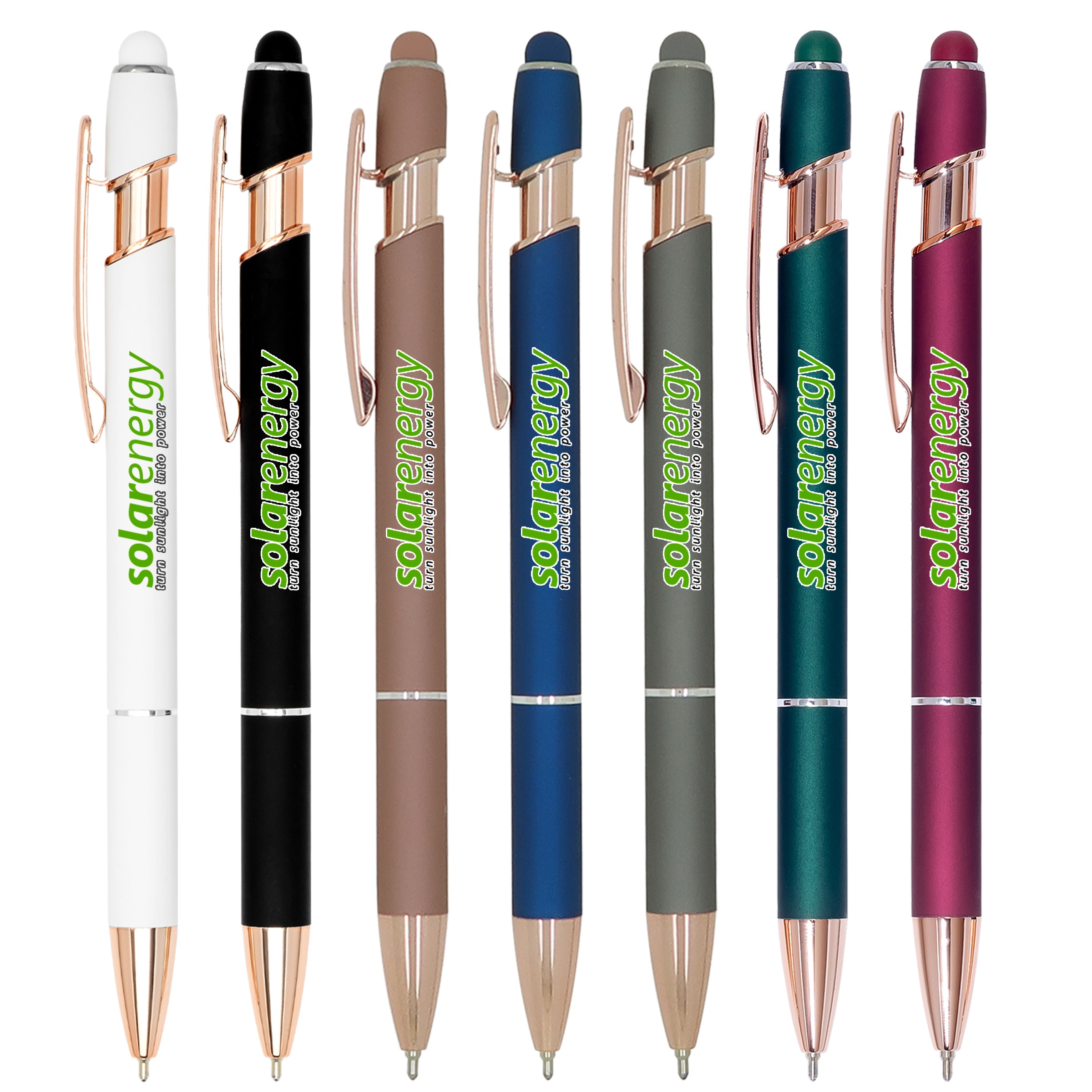 Full Color Ultima Rose Gold Accent Stylus Pen 14