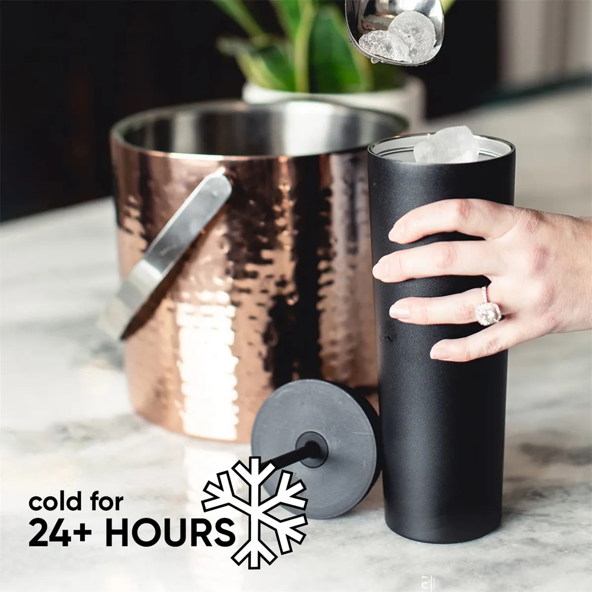 20 OZ  Stainless Steel Insulated Tumbler with Lid and Straw 6