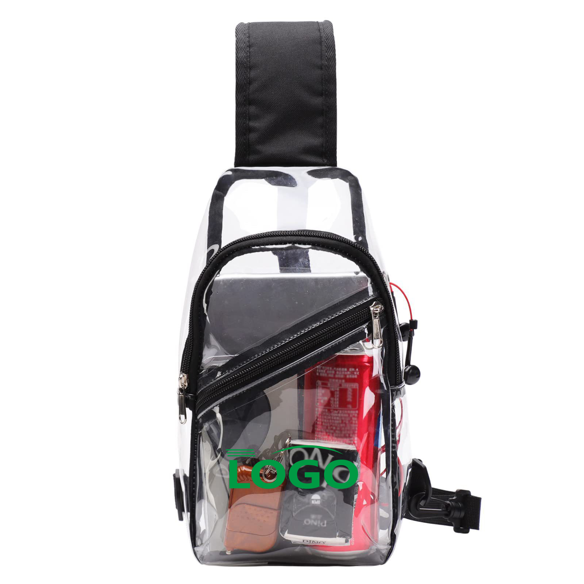 Transparent Crossbody Sling Bag with Pocket 2