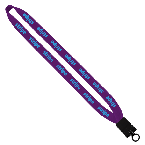 3/4" Cotton Lanyard with Plastic Snap-Buckle Release & O-Ring 18