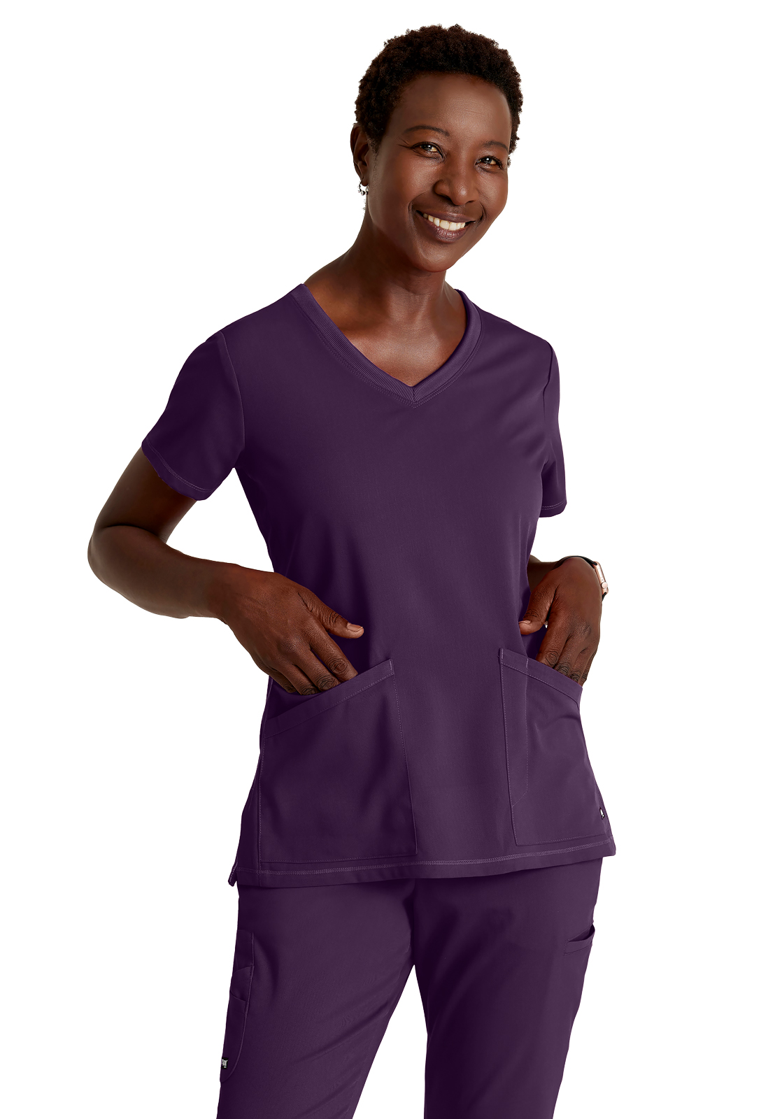 Grey's Anatomy Spandex Stretch - Women's Three-Pocket V-Neck Serena Scrub Top 4