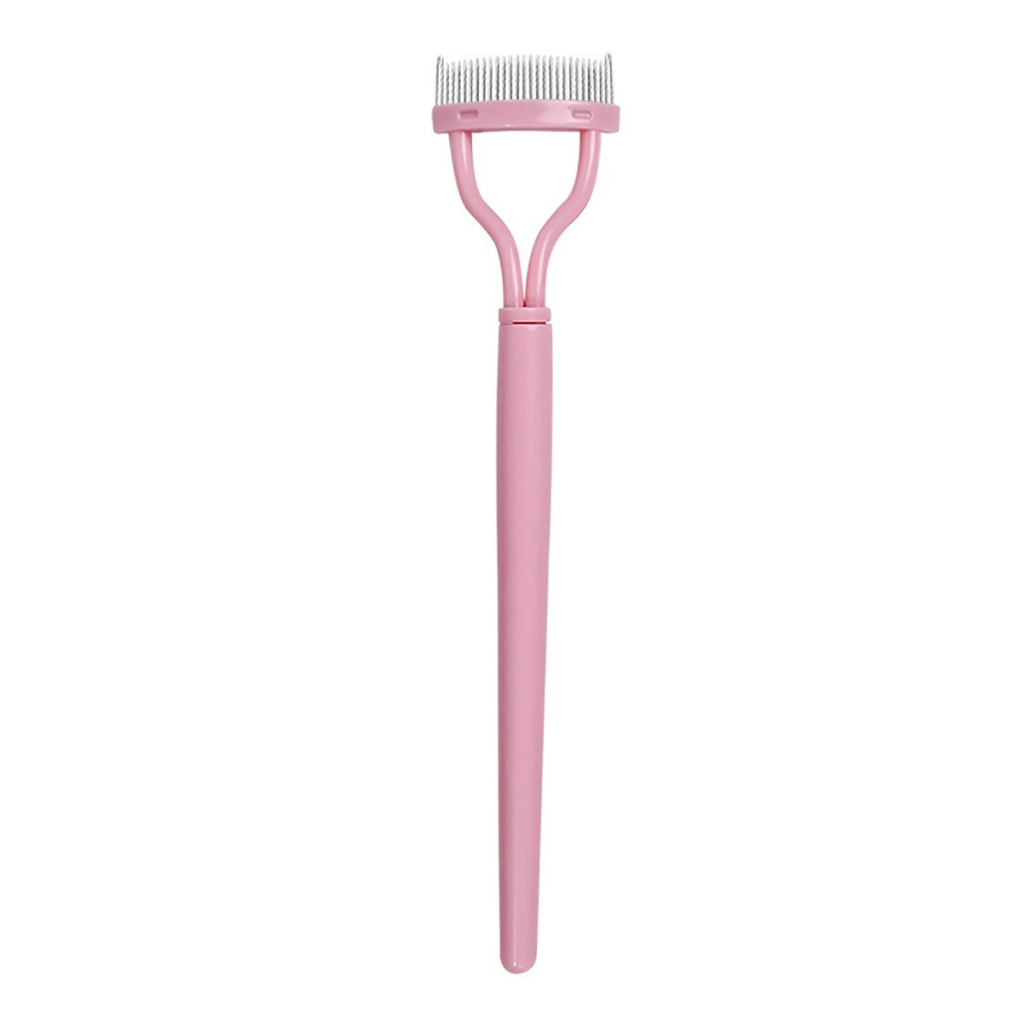 Semi-Circular Steel Tooth Eyelash Comb With Cover 3