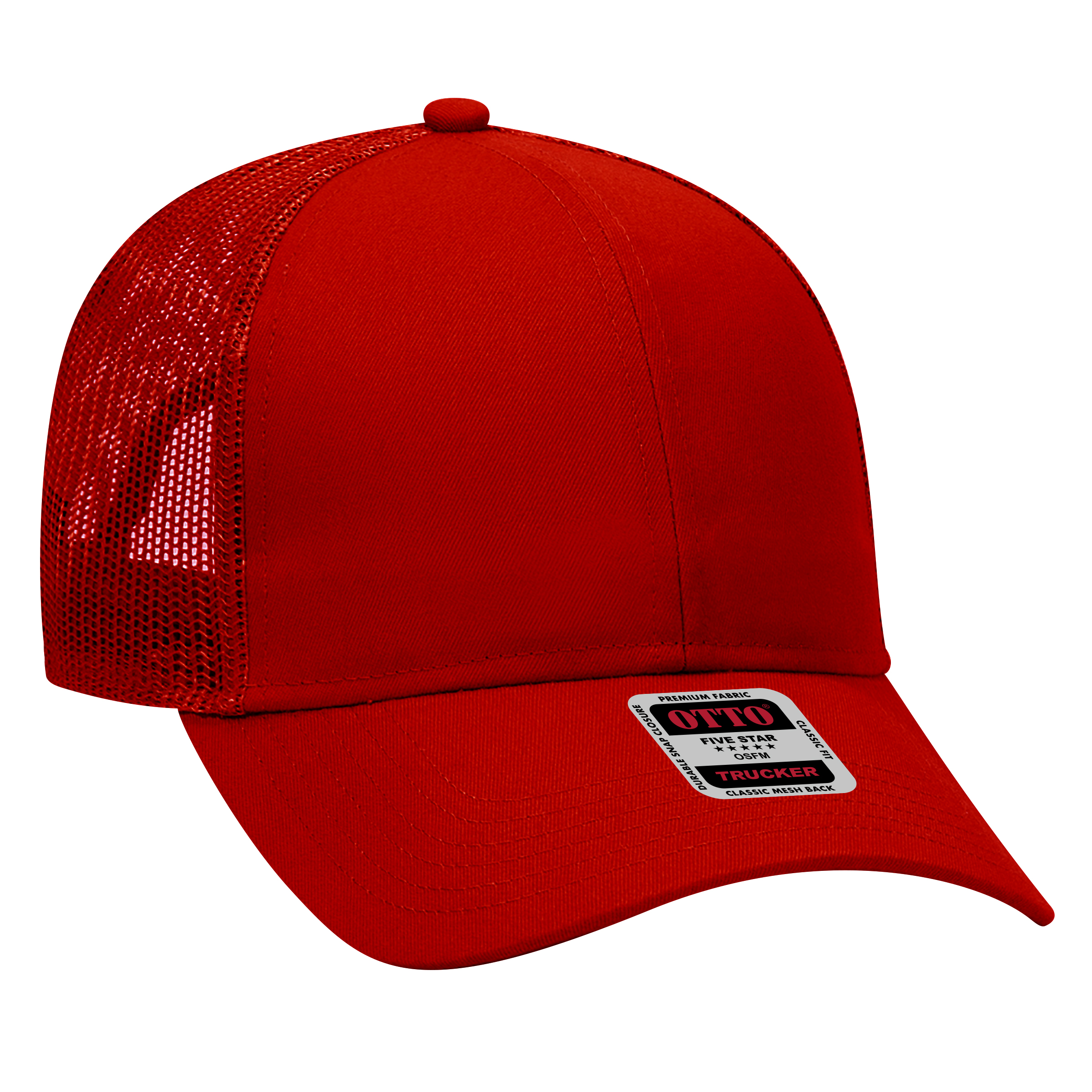 OTTO CAP® 6 Panel Mid Profile Mesh Back Trucker Hat 7