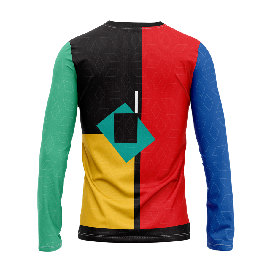 Unisex & Kids Sublimation Honeycomb Mesh Long Sleeve T-Shirt 3