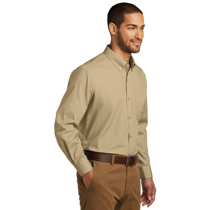 Port Authority Long Sleeve Carefree Poplin Shirt. 66