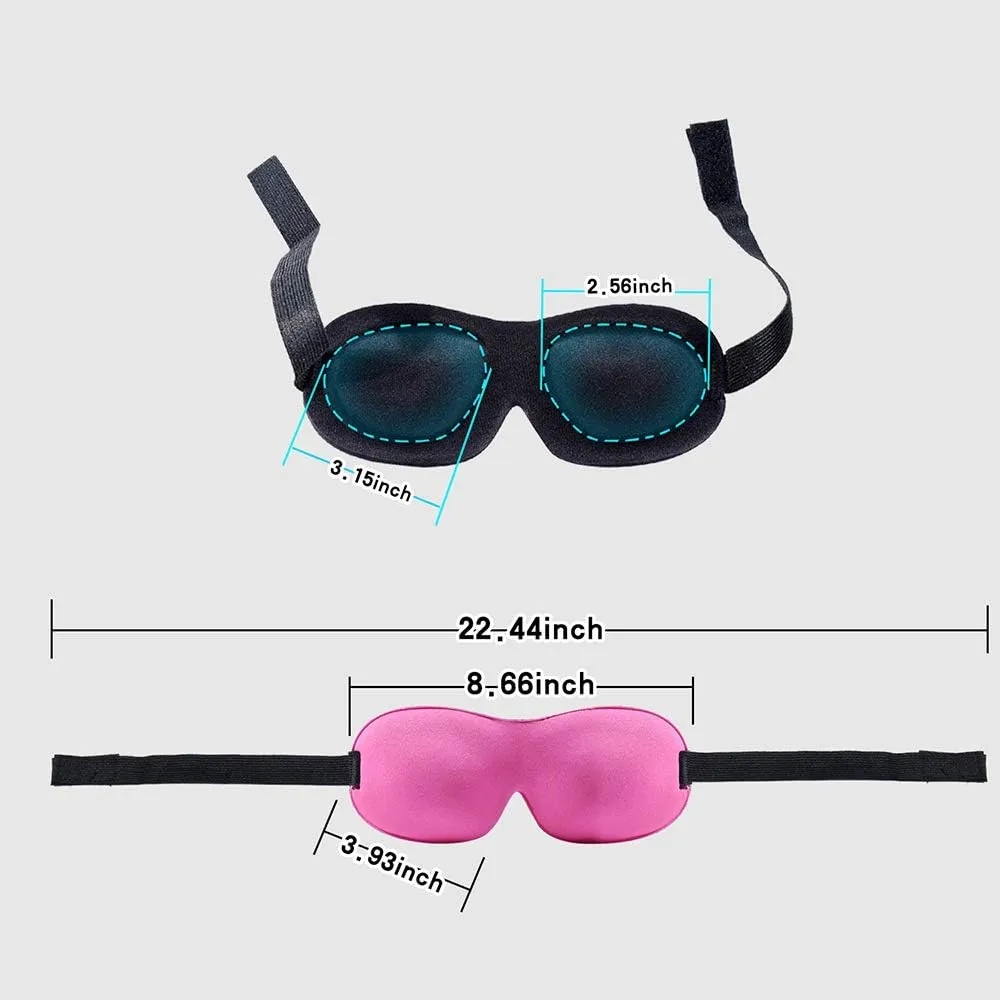 3D Contoured Blackout Eye Mask 4