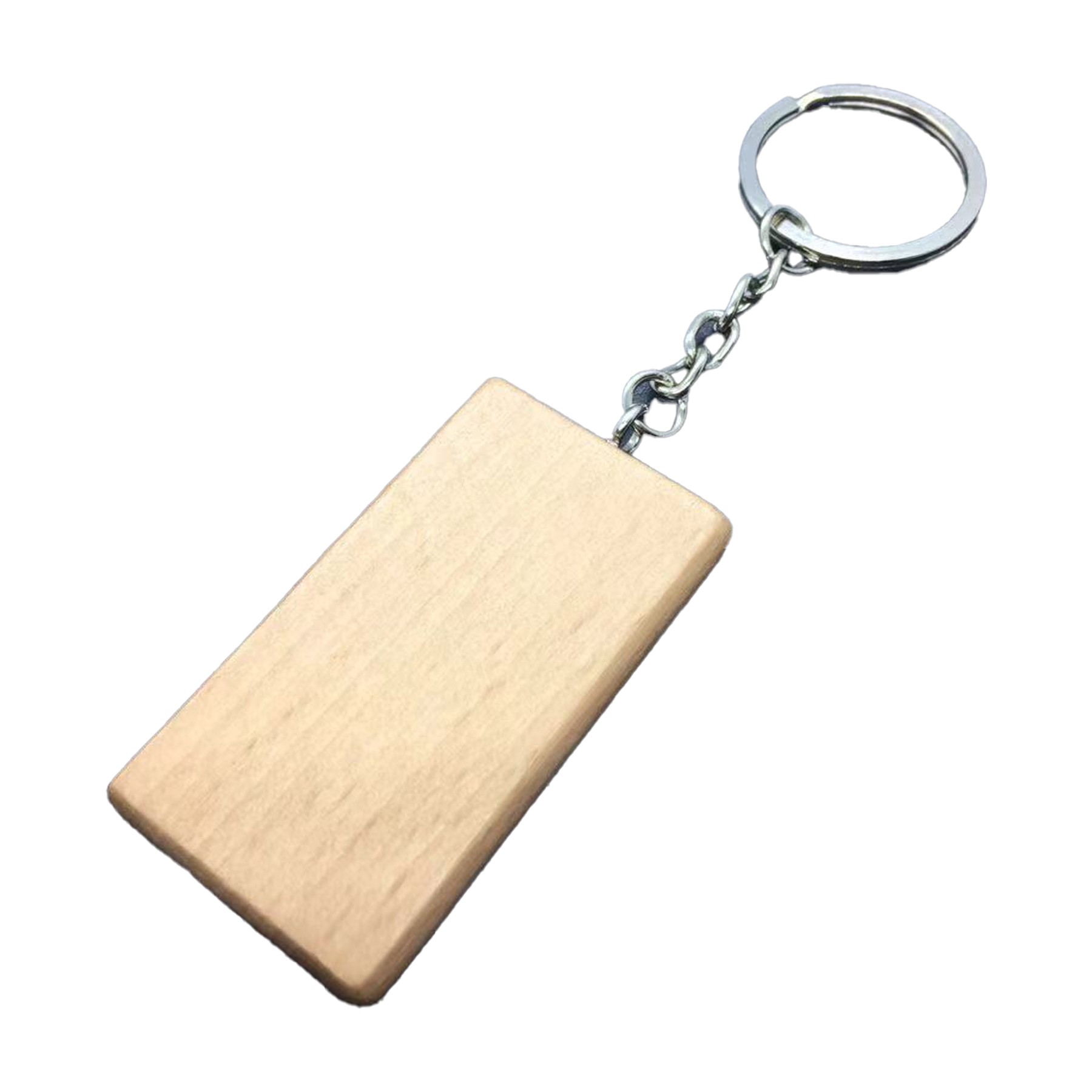 Laser Engraved Wooden Key Chain 1