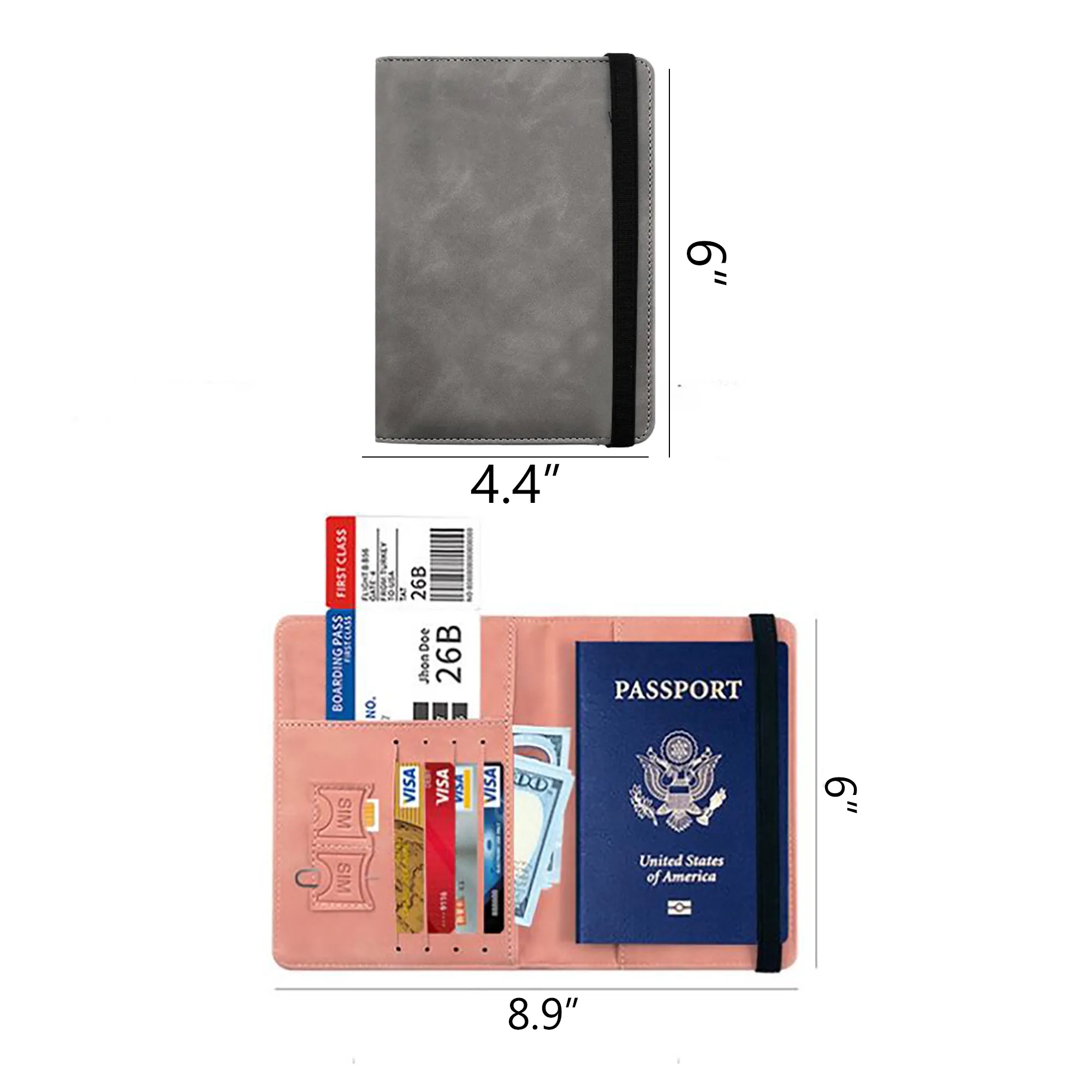 PU ID Passport Travel Wallet MOQ 100PCSc 2