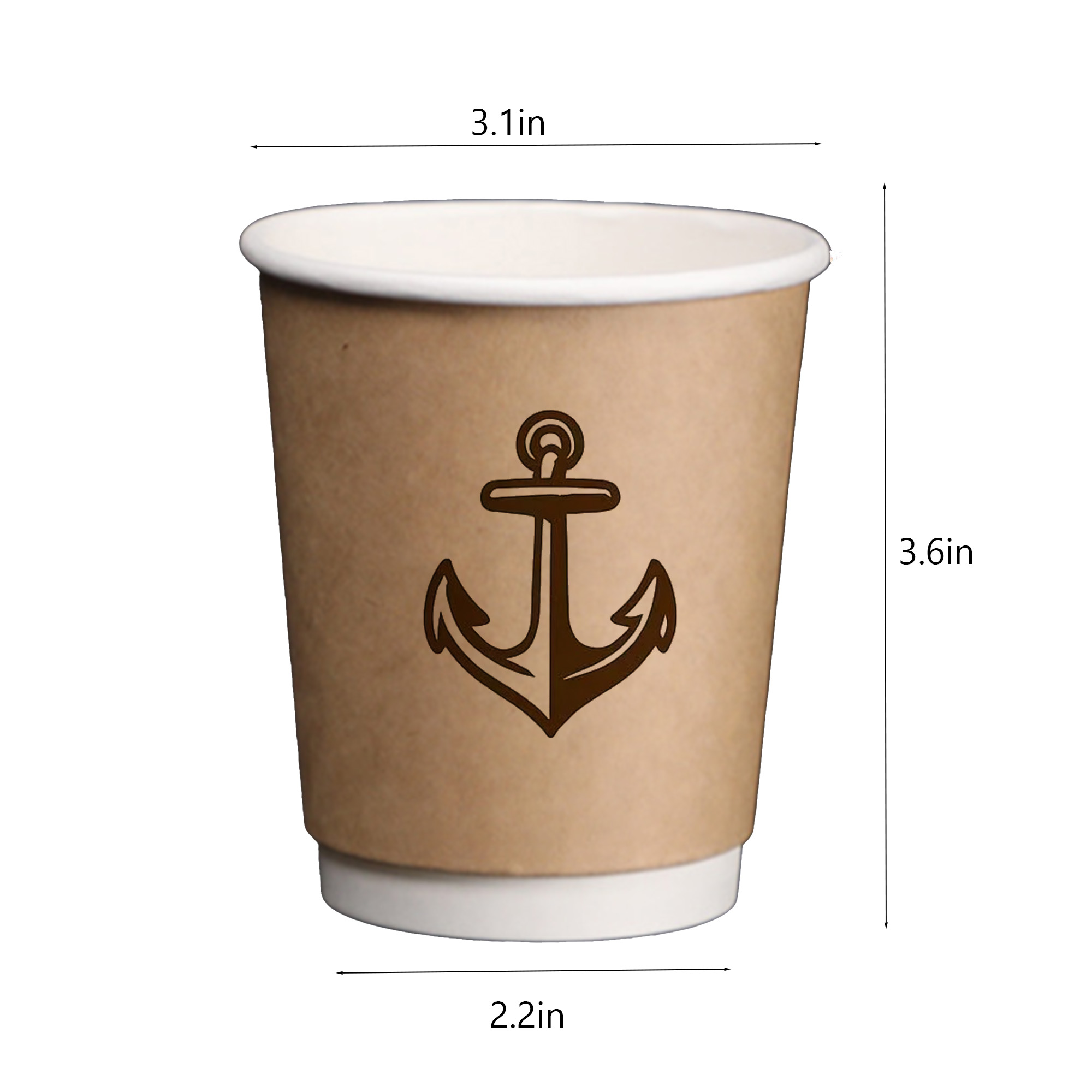 Double Wall Kraft Paper Cup 8oz 2