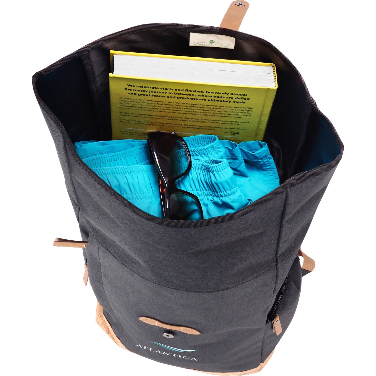 EarthTrendz™ rPET Rolltop Backpack 18