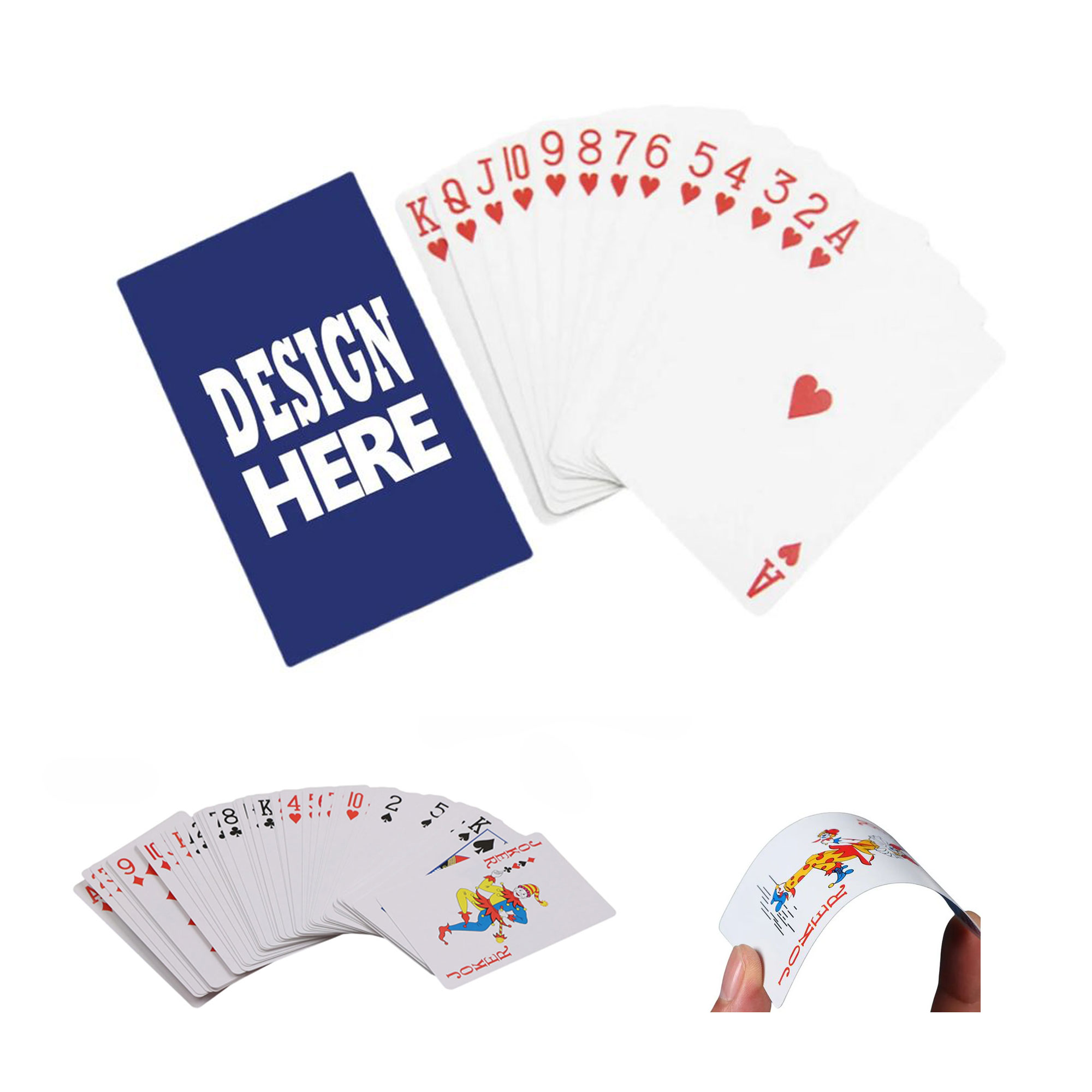 Decks Full Color Premium Customized Standard Poker MOQ100 1
