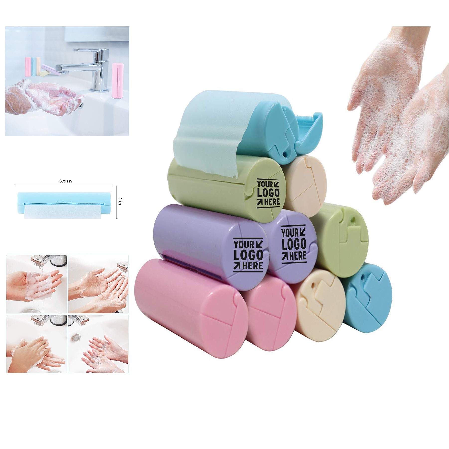 Portable Soap Sheets Disposable Hand Washing Paper Soap Sheets 2