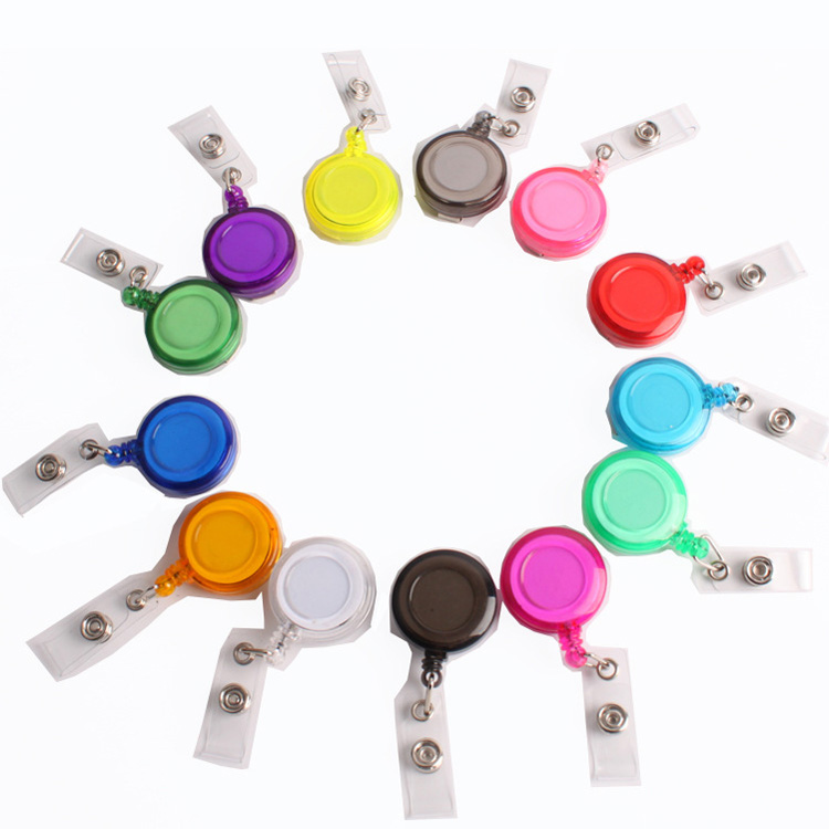 Round Retractable Badge Reel & Badge Holder 2