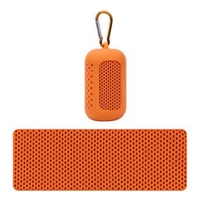 Towel With Silicone Storage Bag 9