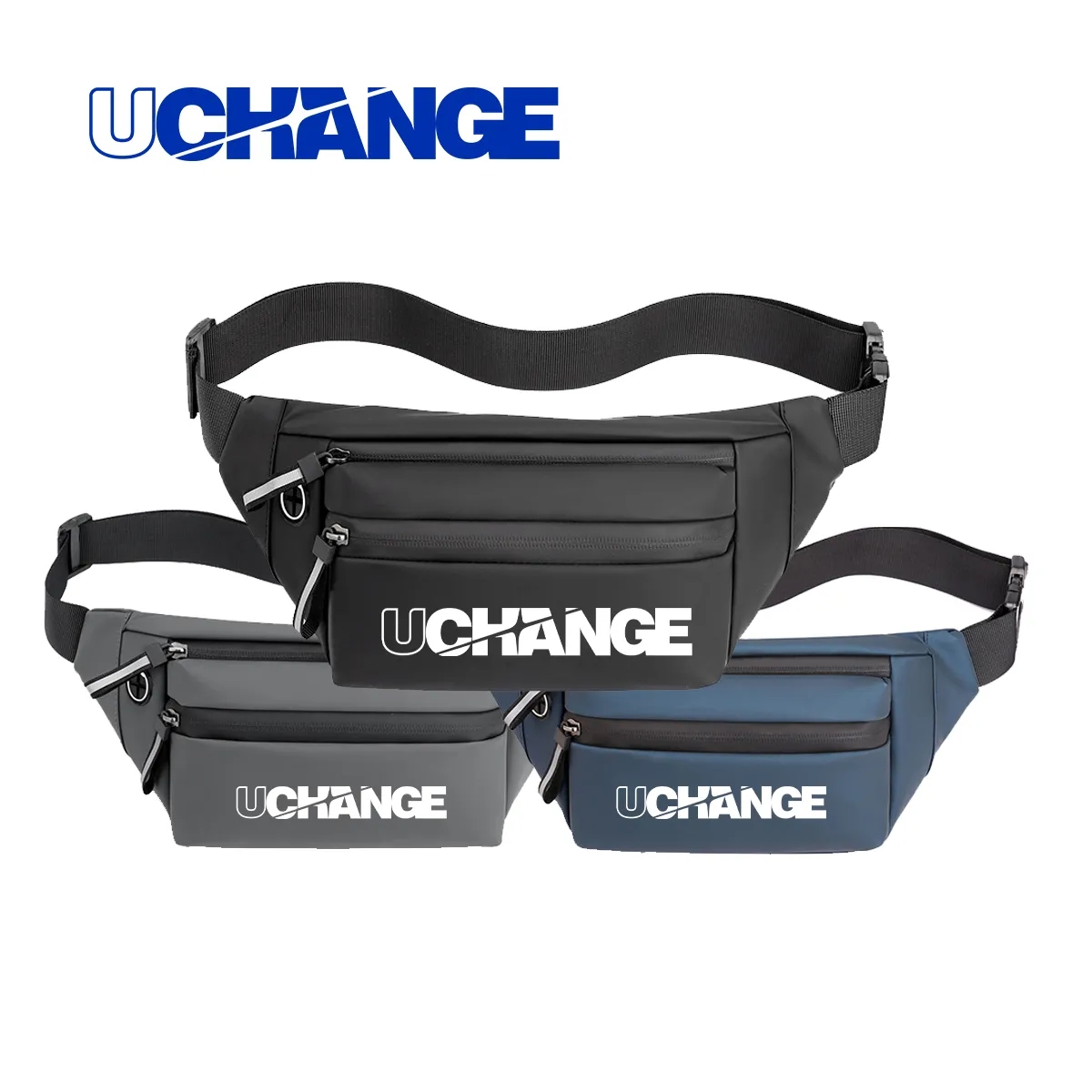 Zippered Crossbody Waist Pack With Multiple Pockets 6