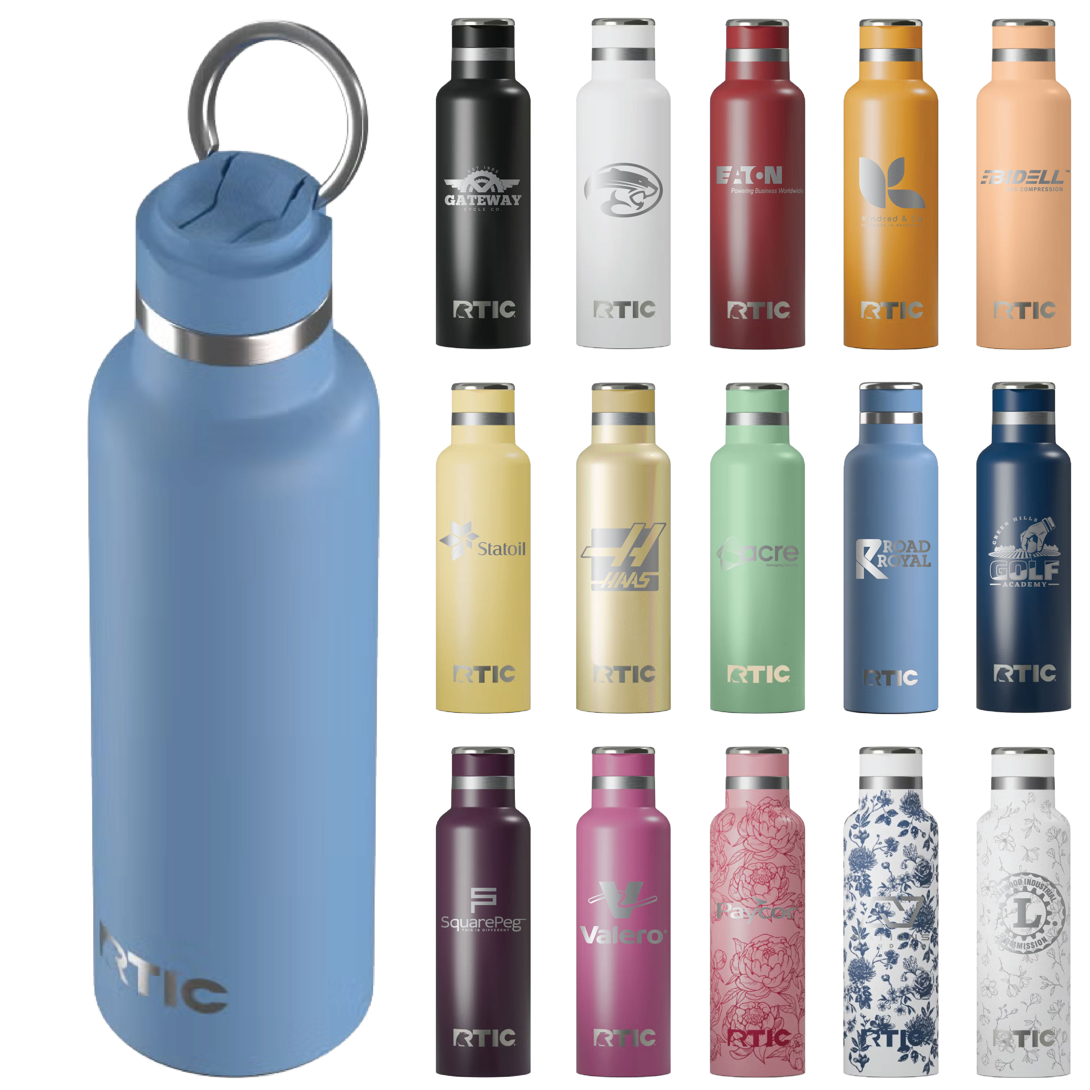 RTIC 20oz Stainless Steel Ceramic-Lined Journey Water Bottles