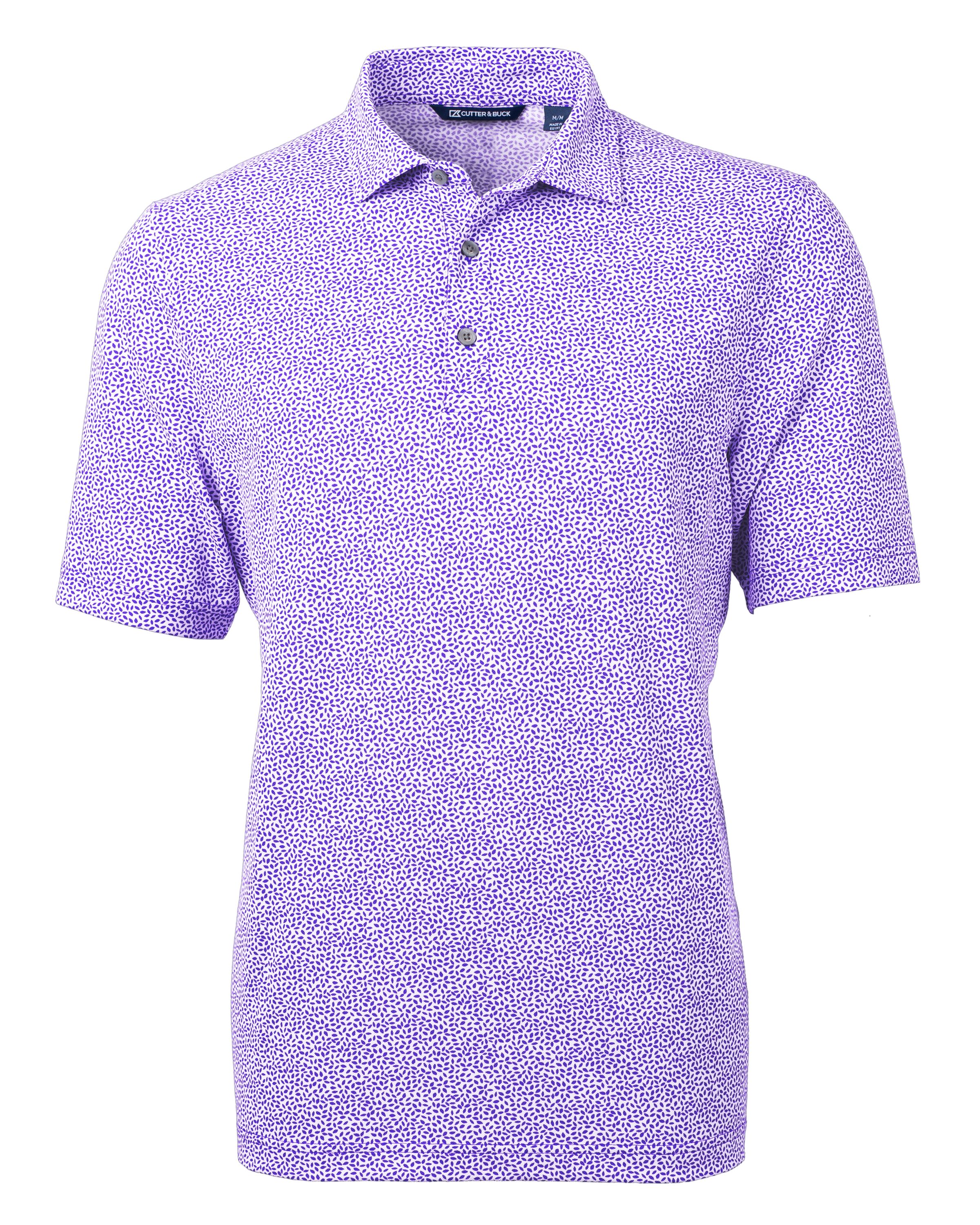 Cutter & Buck Virtue Recycled Botanical Print Featherlight Pique Mens  Polo 29