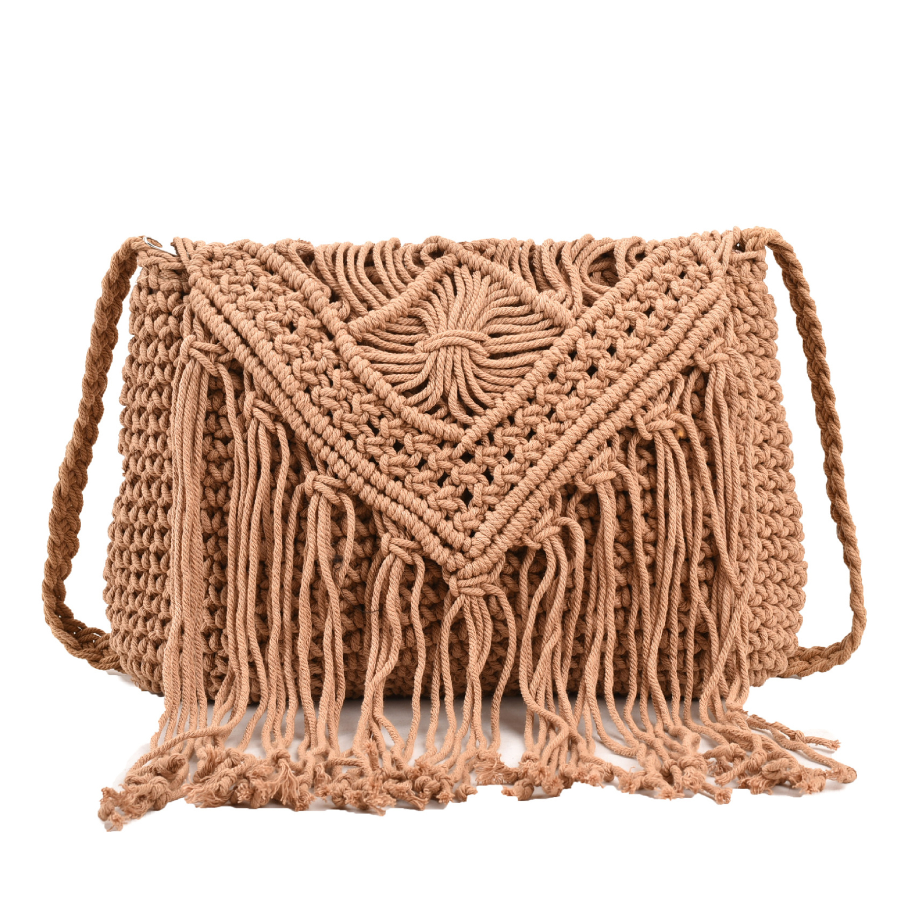 Jute Straw cotton tassel shoulder cross-body bag 8