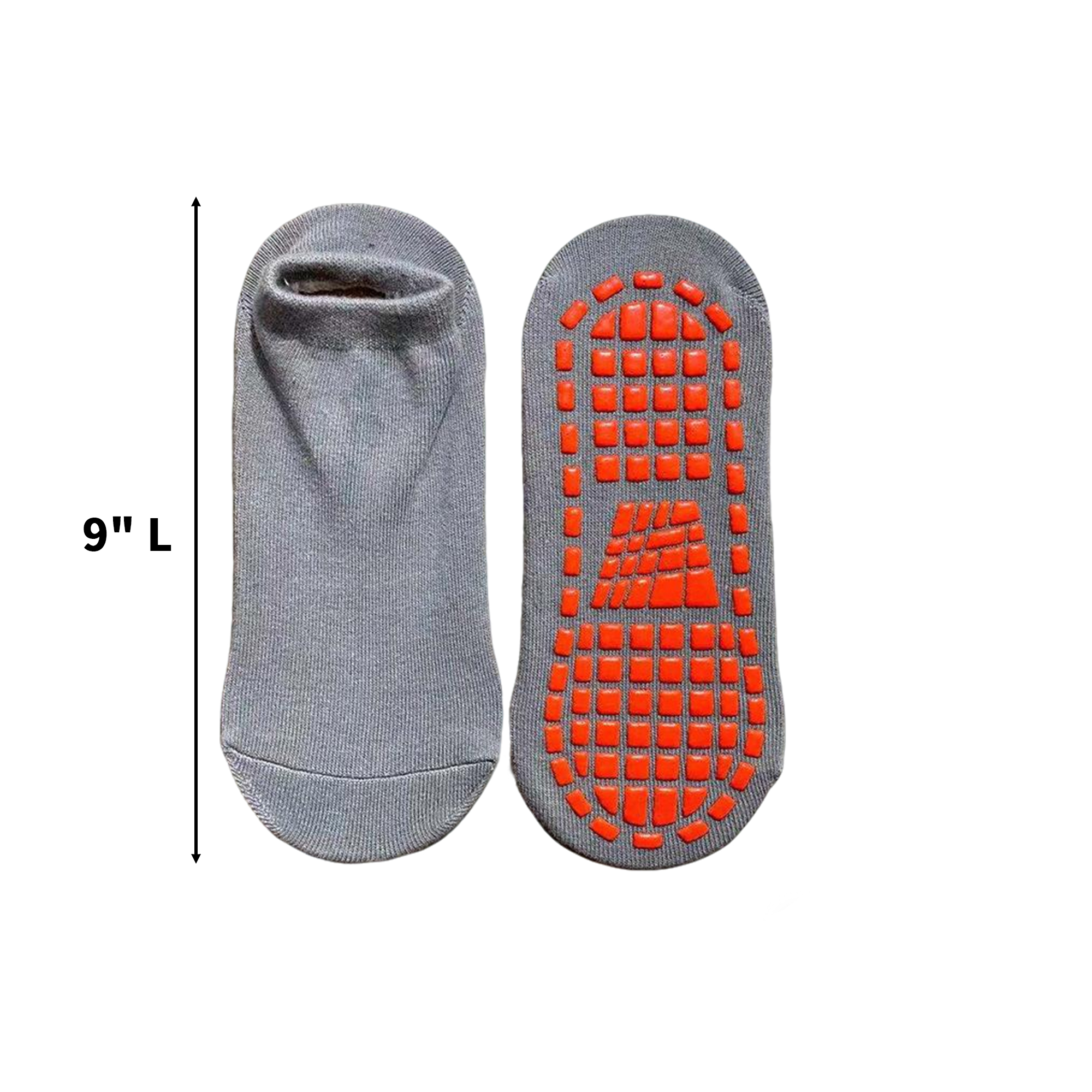 Cotton Grip Trampoline Sock With Anti Slip Sole 9" Length 2