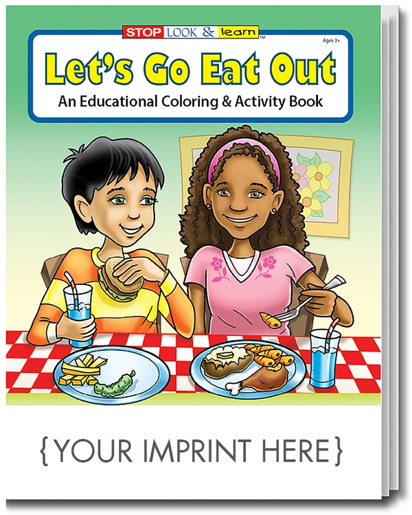 COLORING BOOK - Let's Go Eat Out Coloring & Activity Book 4