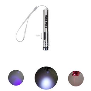 Versatile 3 In 1 LED Flashlight With Multi Color Beams And Wristband 3
