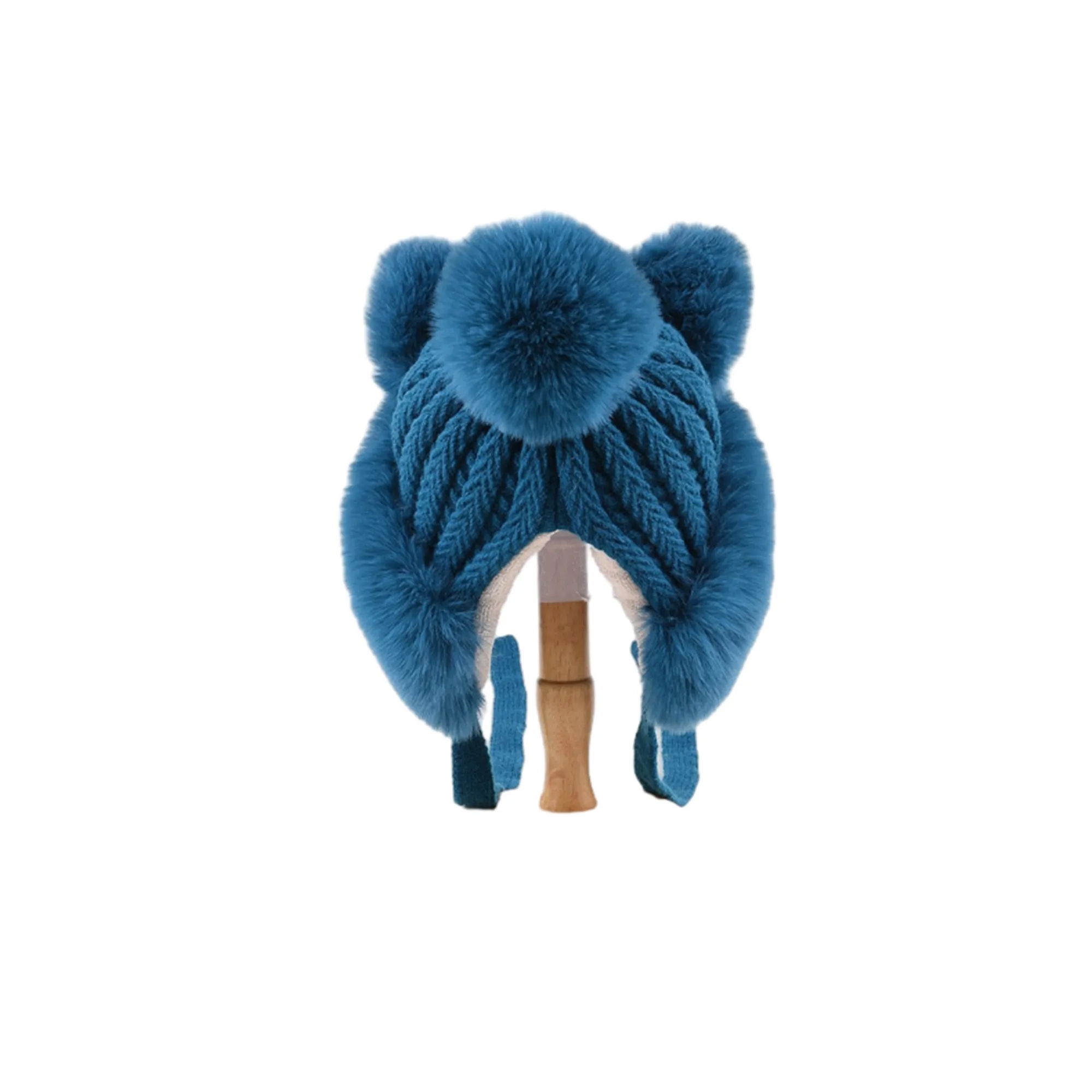 Cat Ear Style Winter Thick Warm Knitted Hat 2