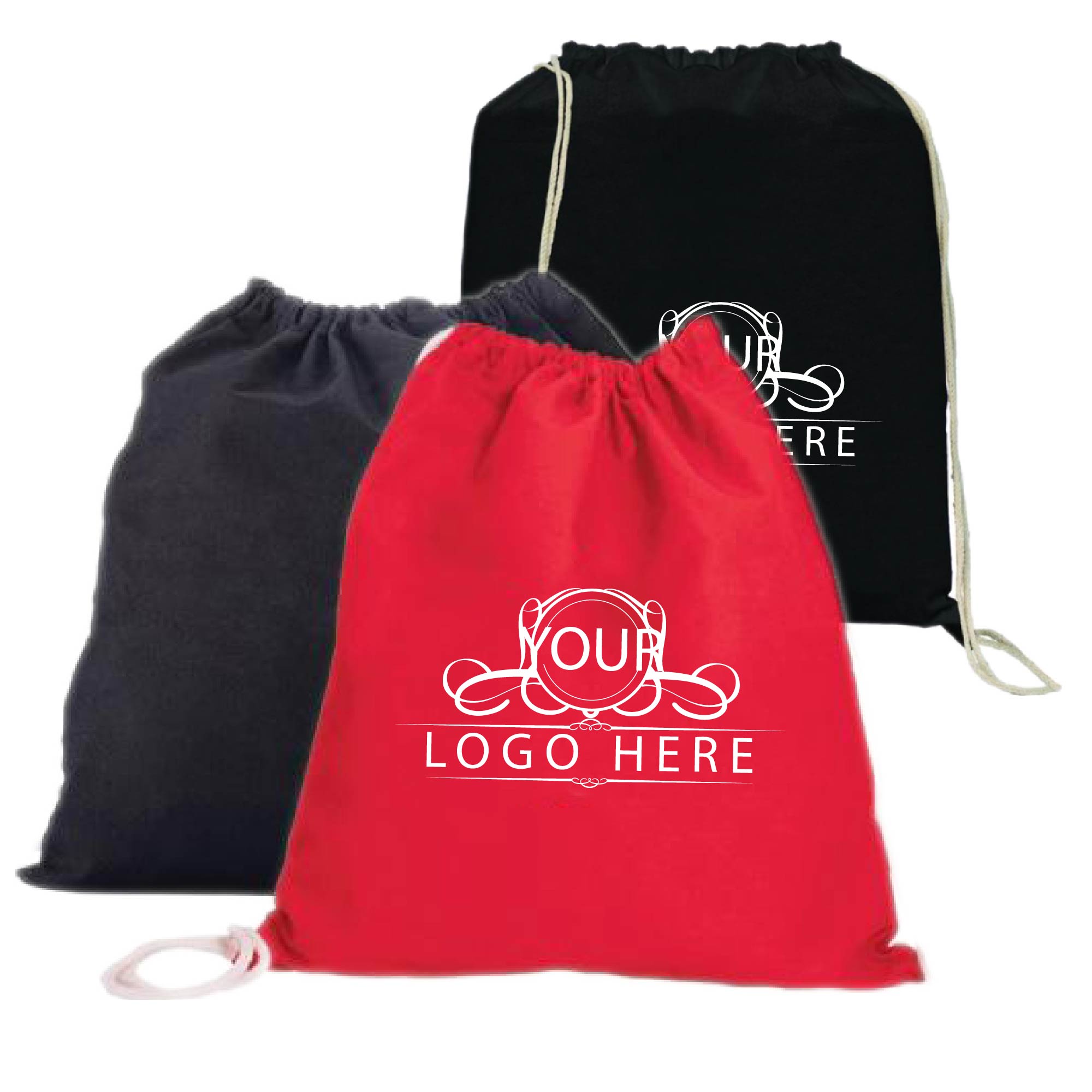 Cotton Canvas Drawstring Bag 1