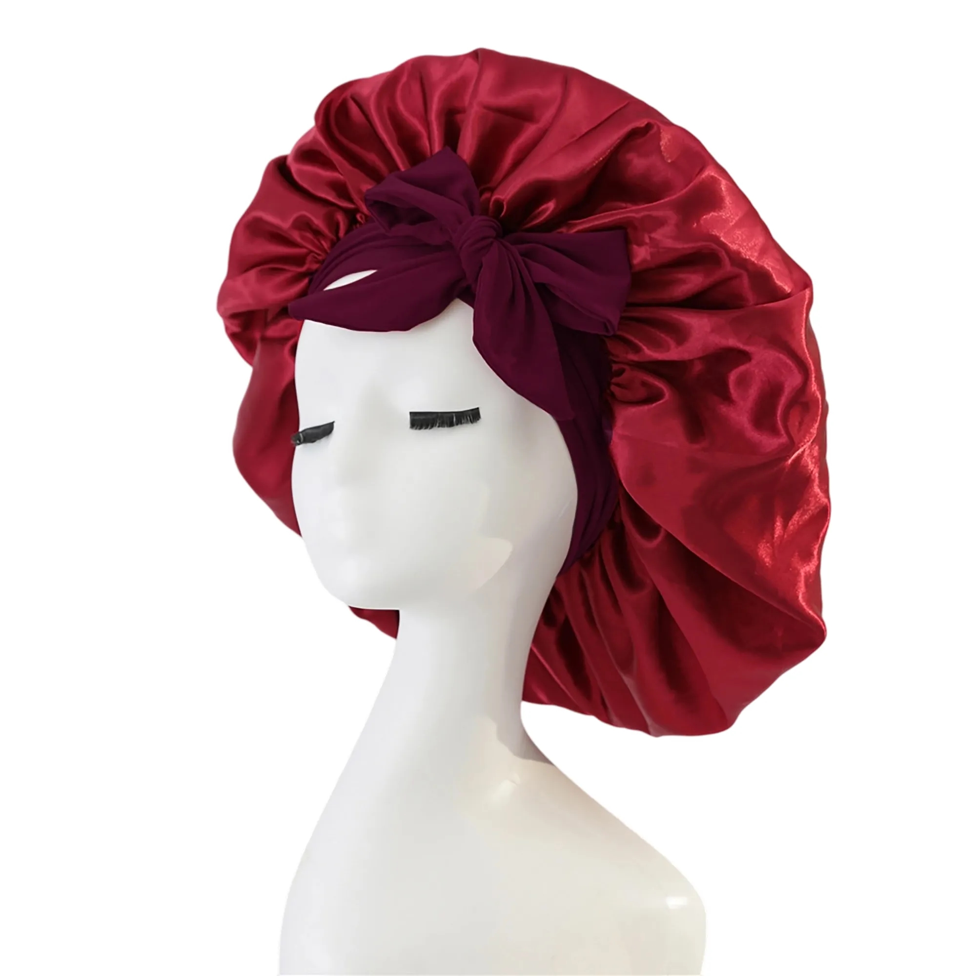 MOQ 50 Satin Hair Protection Sleep Cap 8