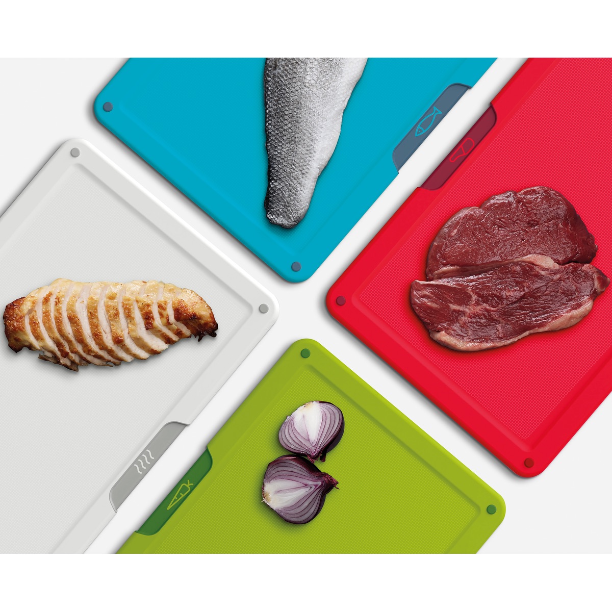Joseph Joseph® Folio™ Steel 4-piece Cut Board Set 14