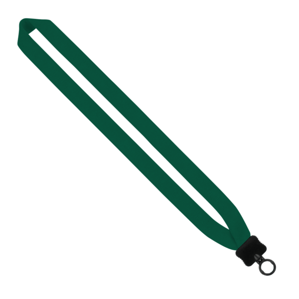 1" Cotton Lanyard with Plastic Clamshell & O-Ring 168