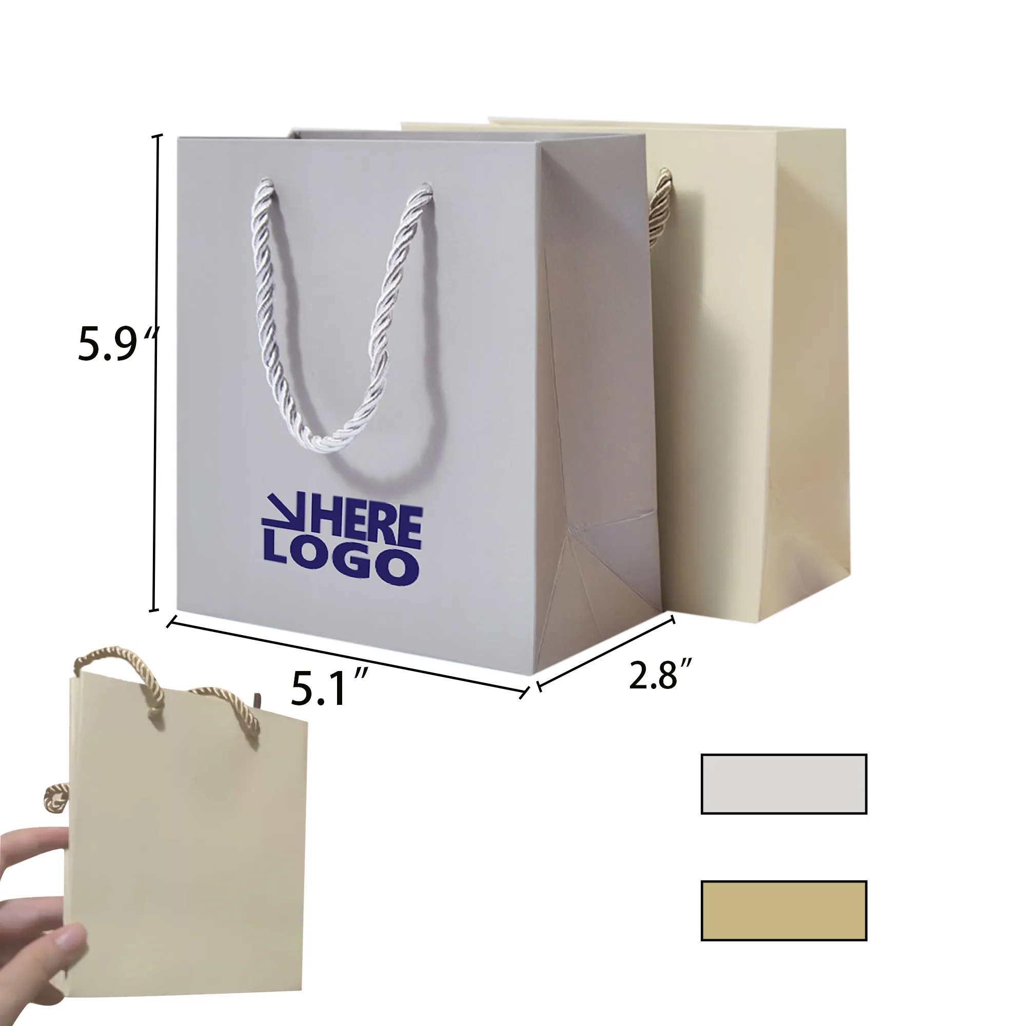 Jewelry Environmental Fashion Small Paper Bag 3