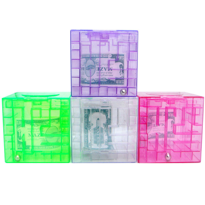 Color Money Maze Cube Bank 3