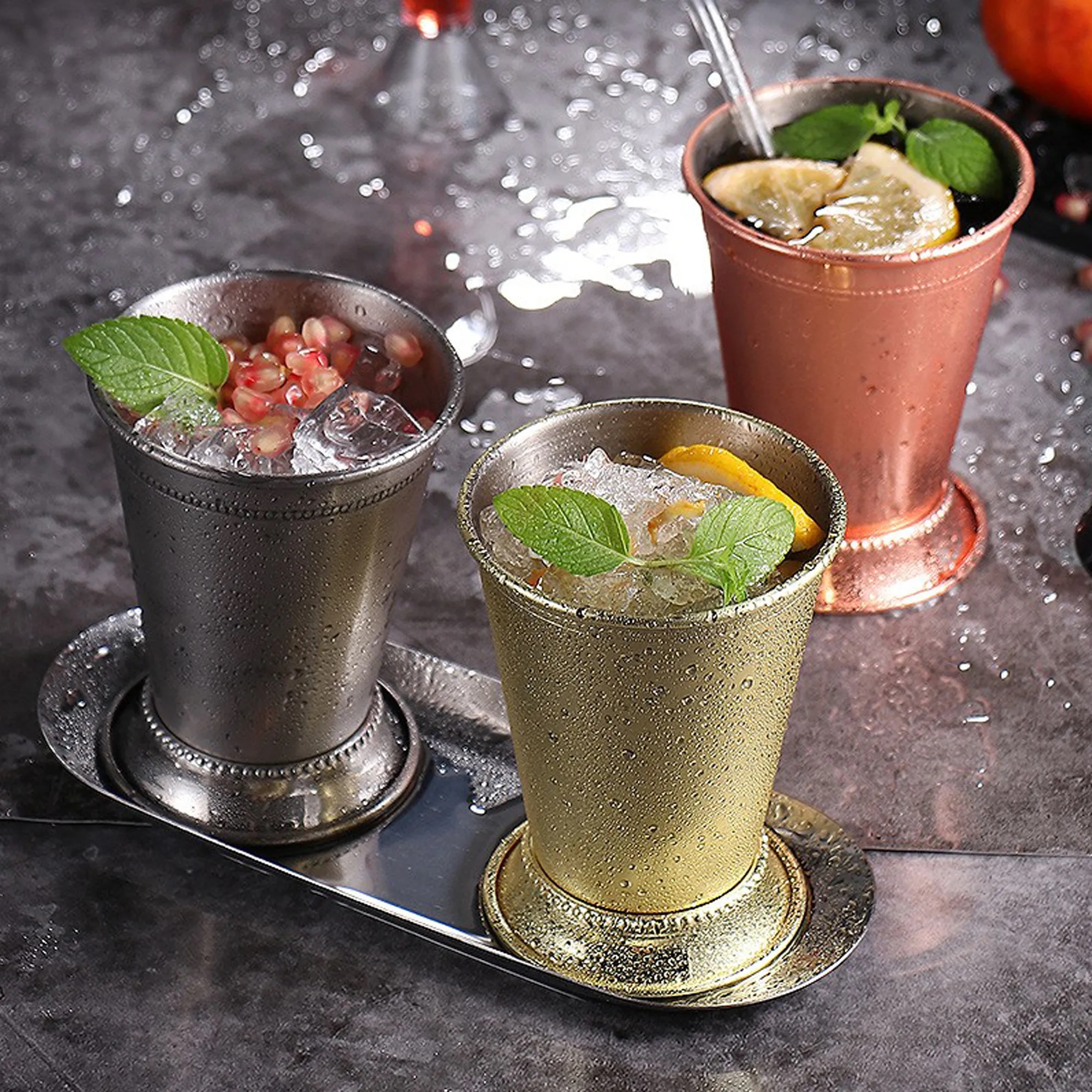 14oz Stainless Steel Julep Cup 2