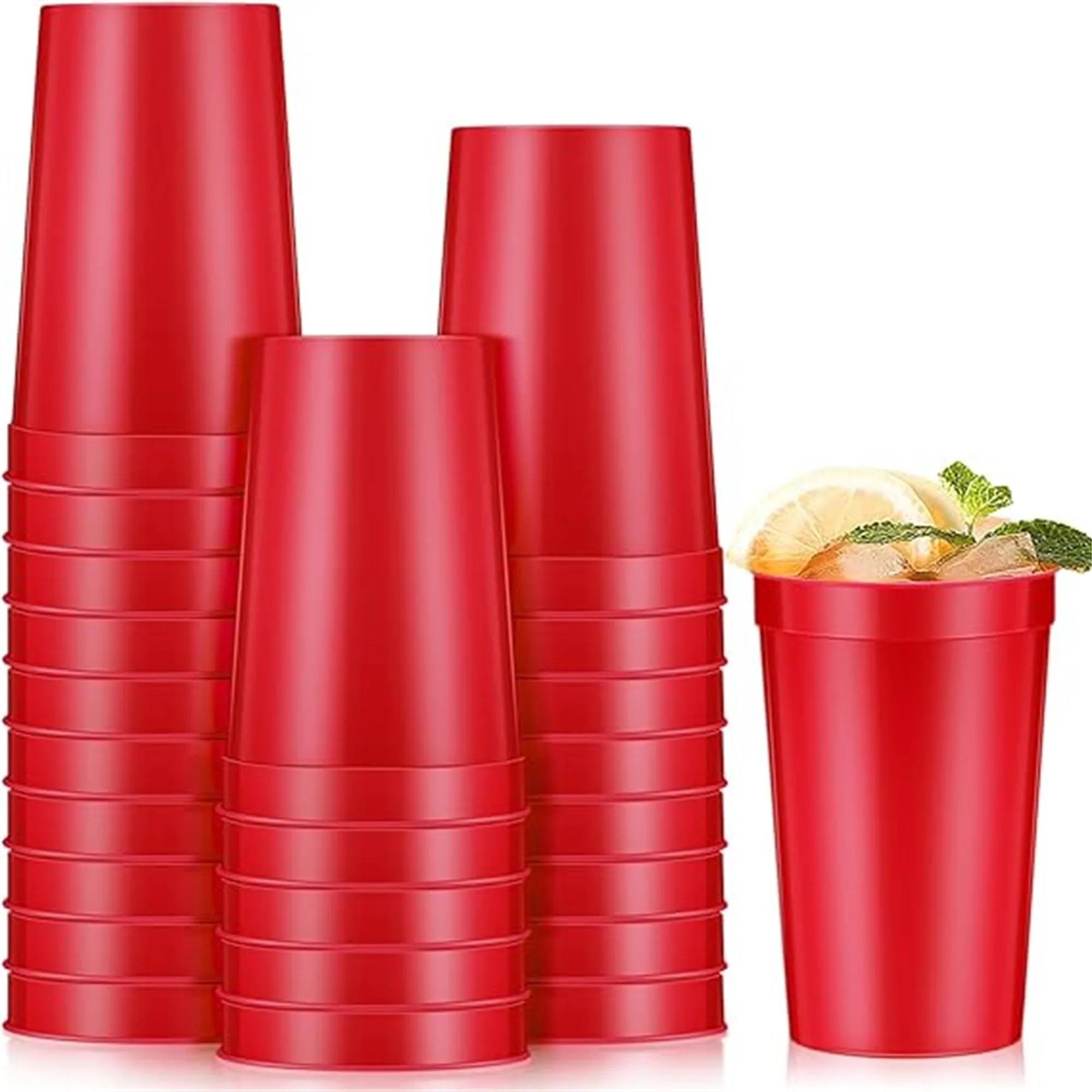 16oz Reusable Stadium Plastic Cup Party Tumbler 7