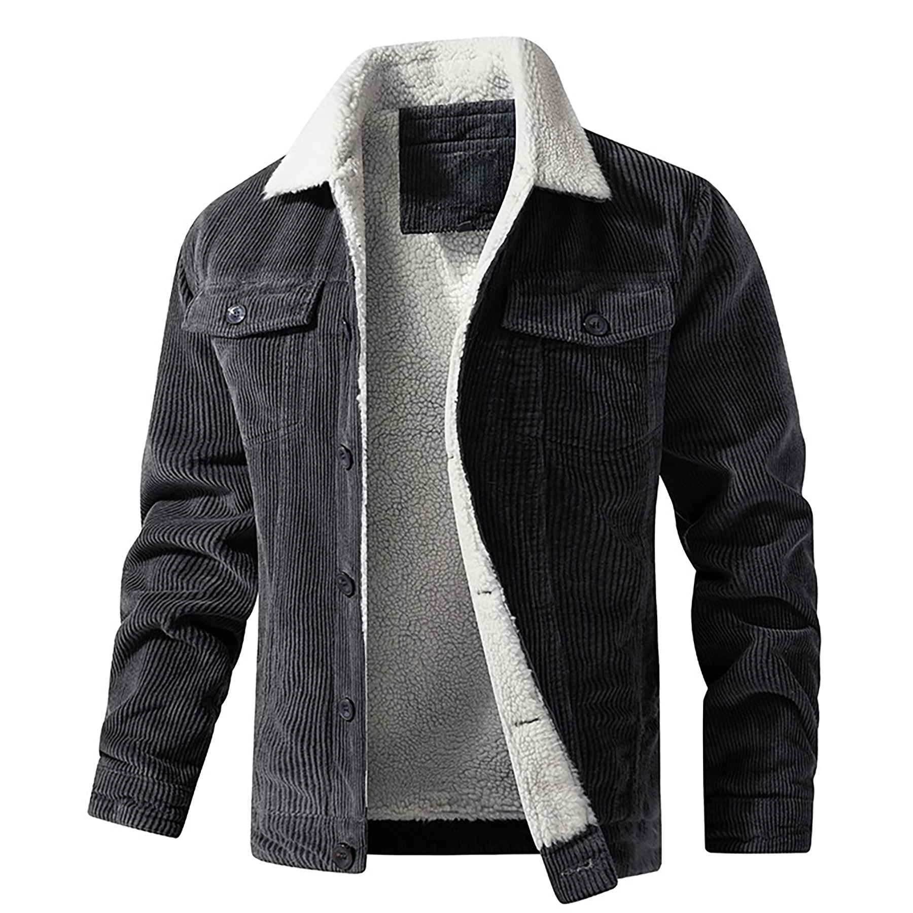 Men's Corduroy Lapel Jacket 9