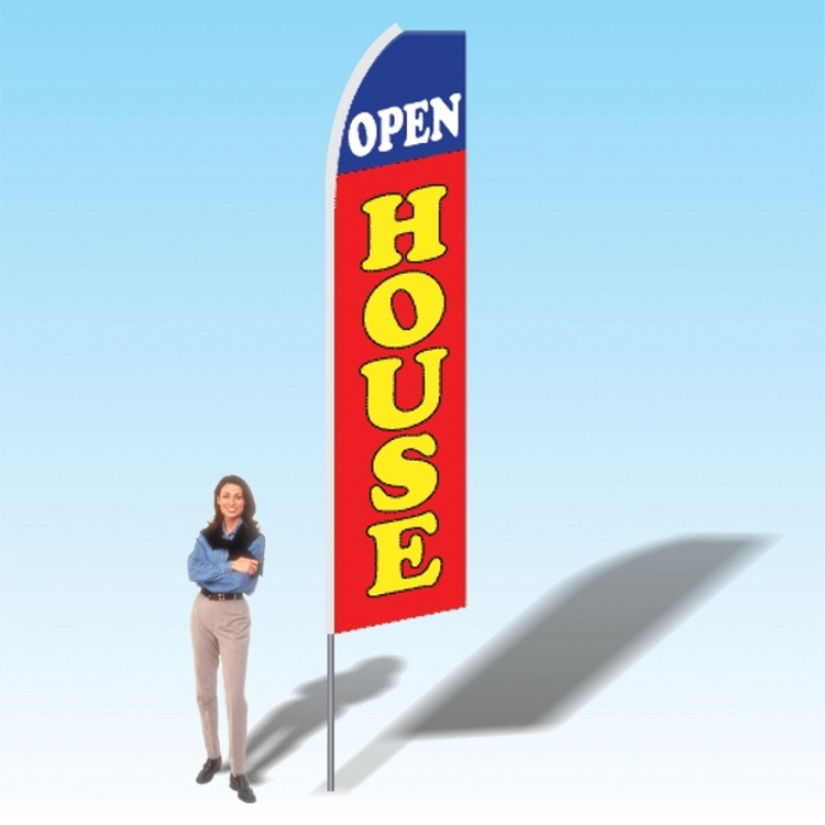 15FT Open House Red Advertising Banner Flag 2