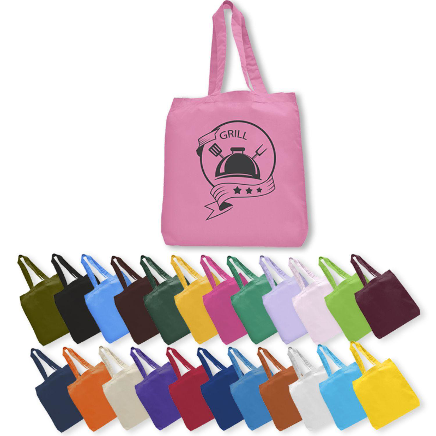 6 oz Cotton Canvas Tote Bag W/ Gusset (15" X 16" X 3") 5