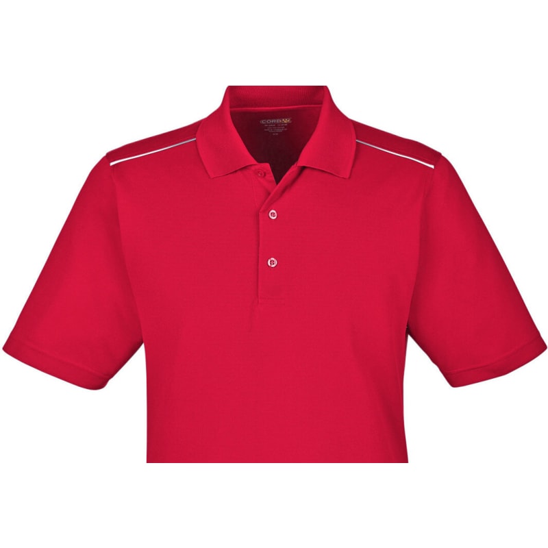 CORE365 Men's Radiant Performance Piqué Polo With Reflective Piping 14