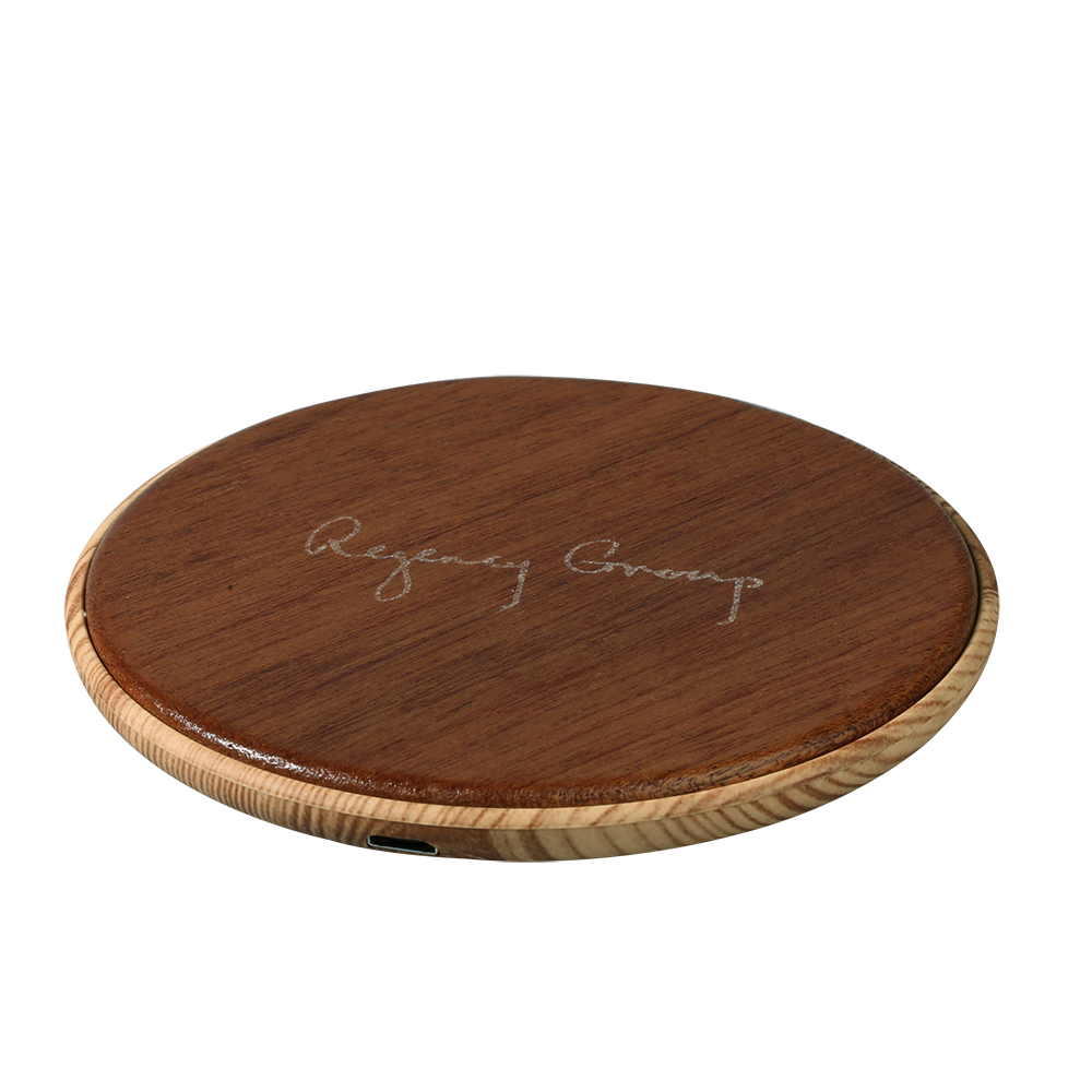 Hebron Walnut Eco-Friendly Wireless Charger 11