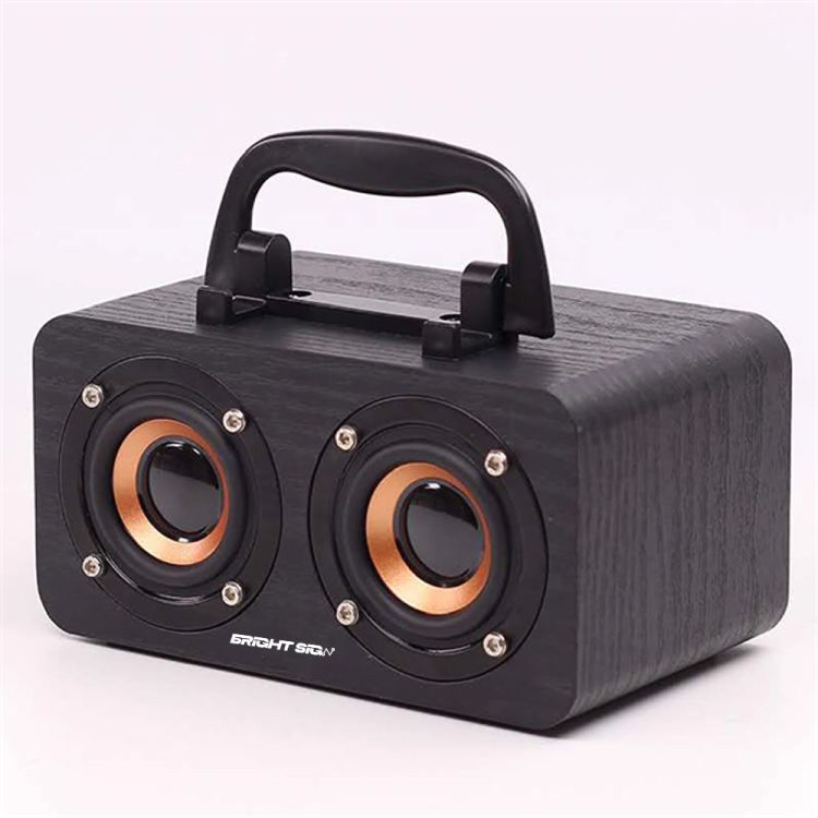 Wooden Bluetooth Speaker Wireless with Handle 1