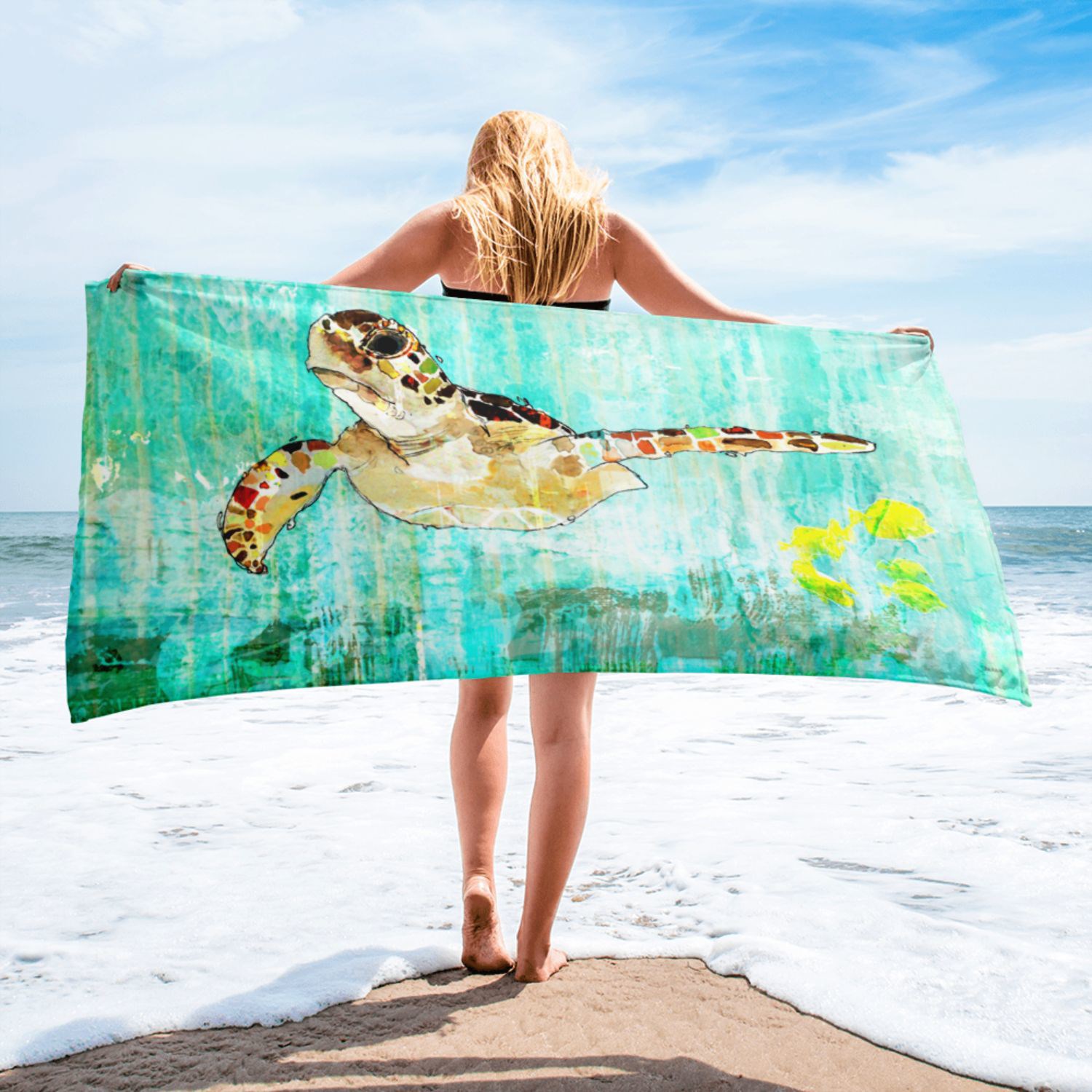 30"x 60" Sublimated Microfiber Terry Beach Towel 5