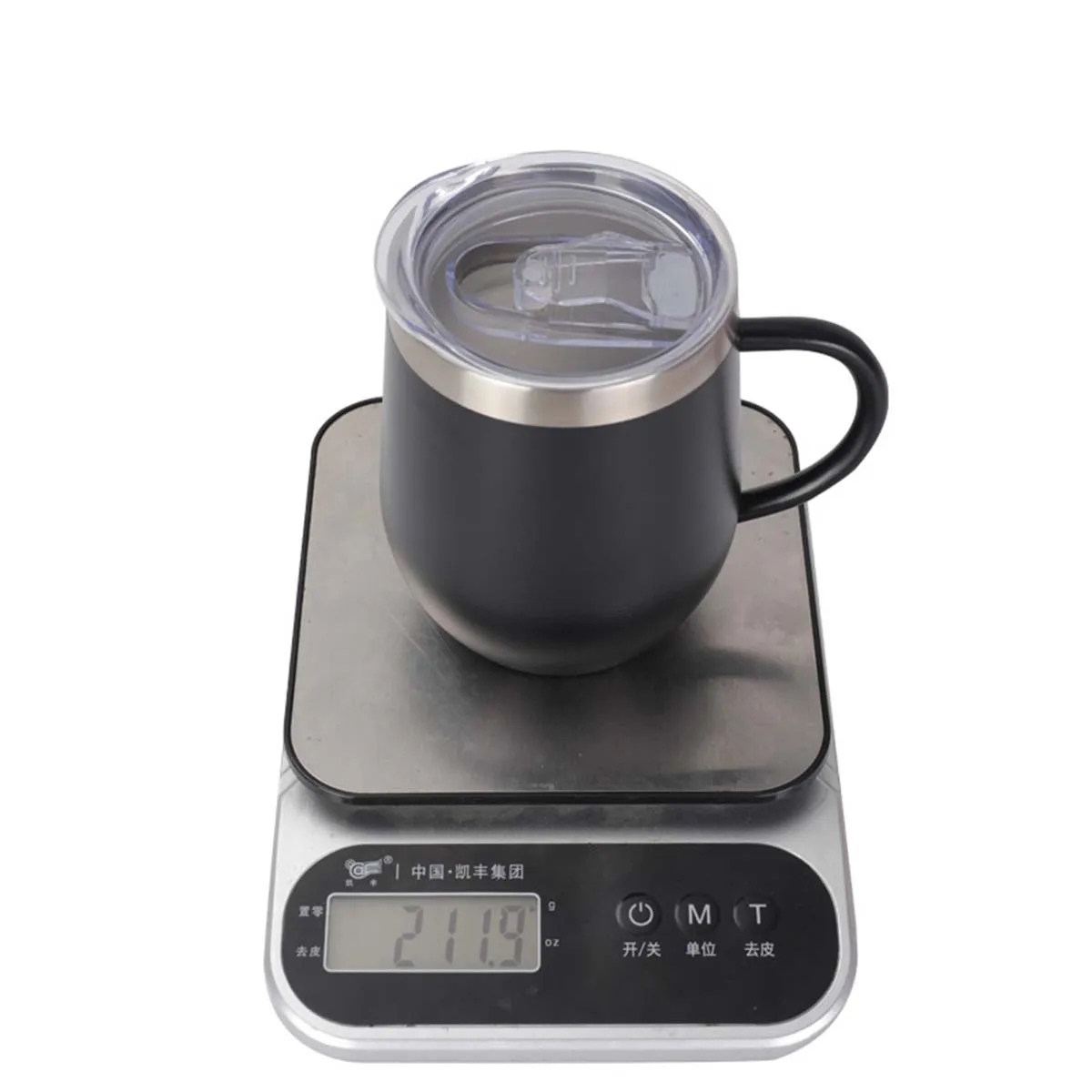 12oz Stainless Steel Wine Tumbler Coffee Mug with Lid 5