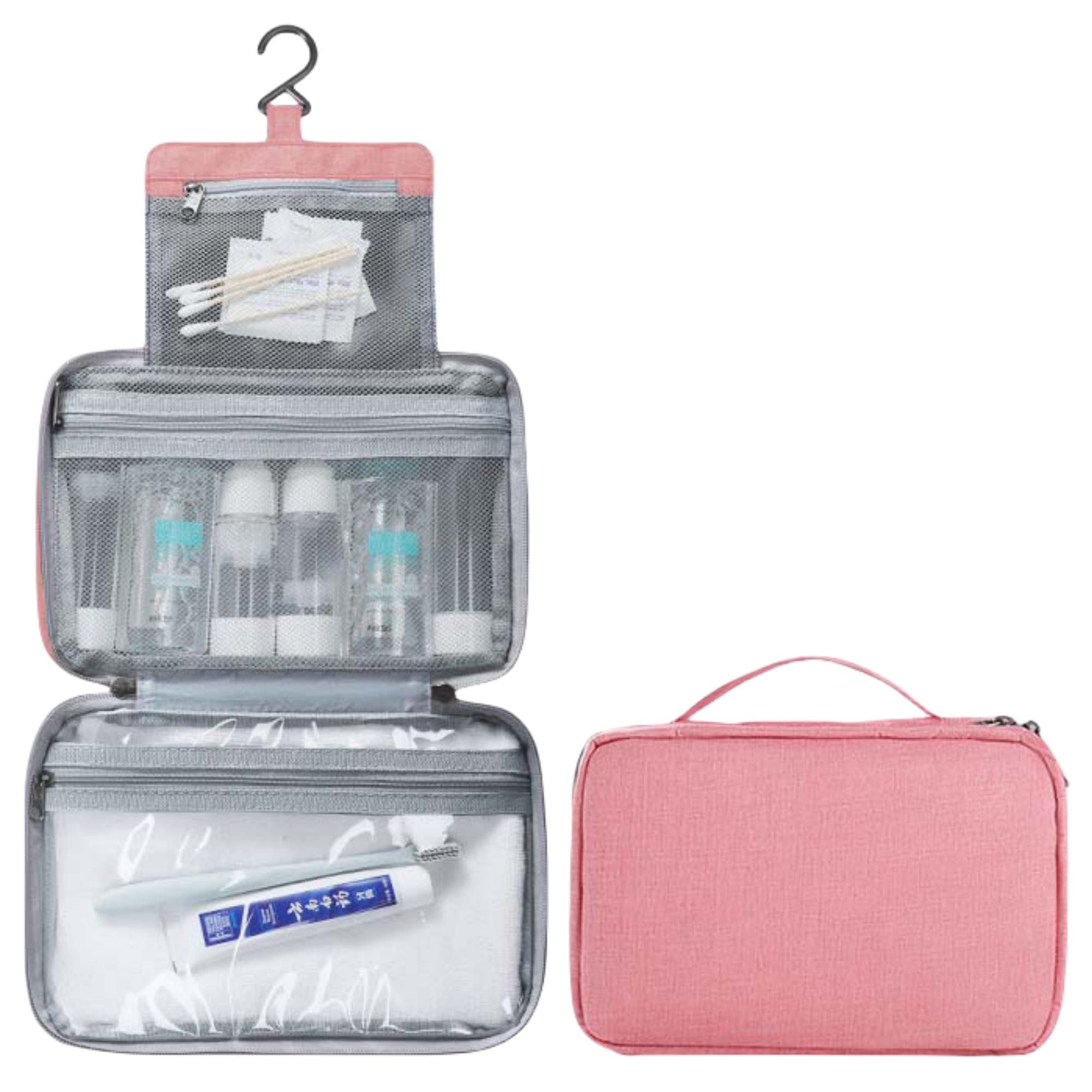 Travel Toiletry Bag with Hanging Hook 3