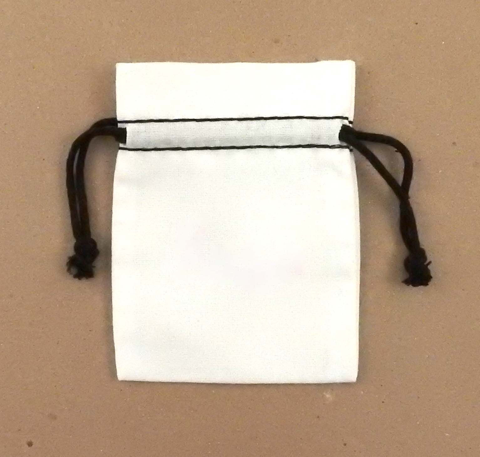 "Duplex" Cotton Double Drawstring Bag 3 x 4" 2